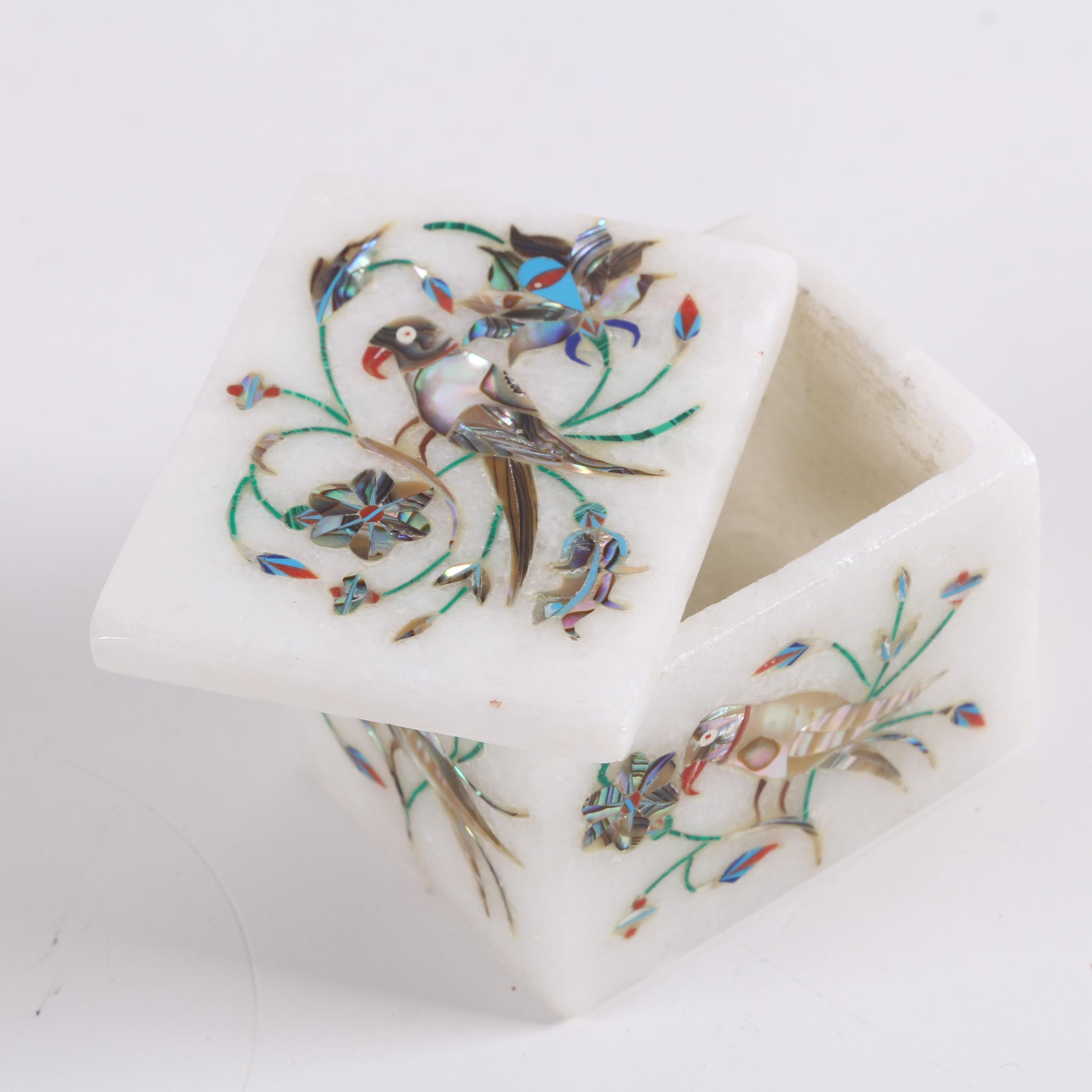 Oynx and Abalone Inlaid Trinket Box