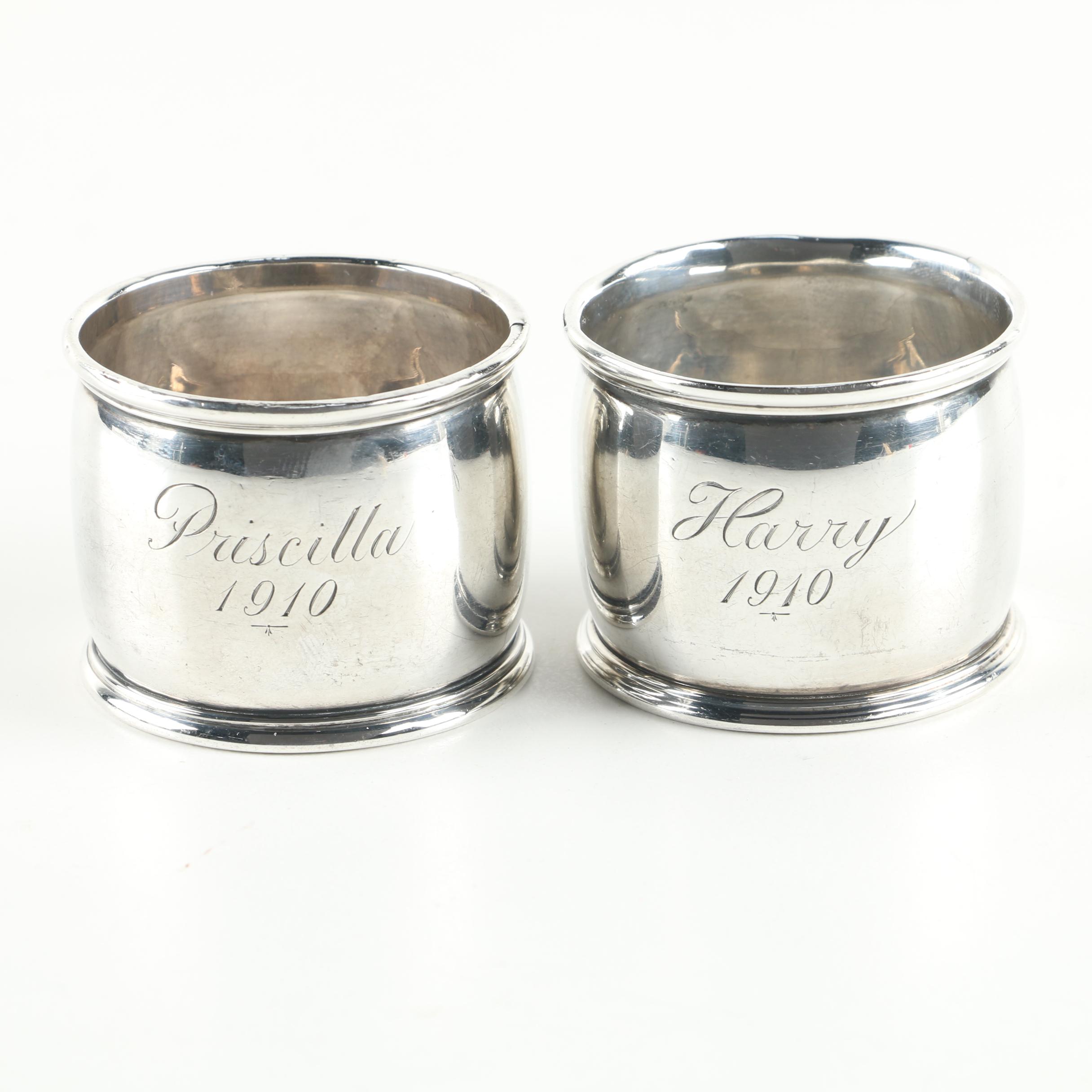 Antique Gorham Sterling Silver Napkin Rings