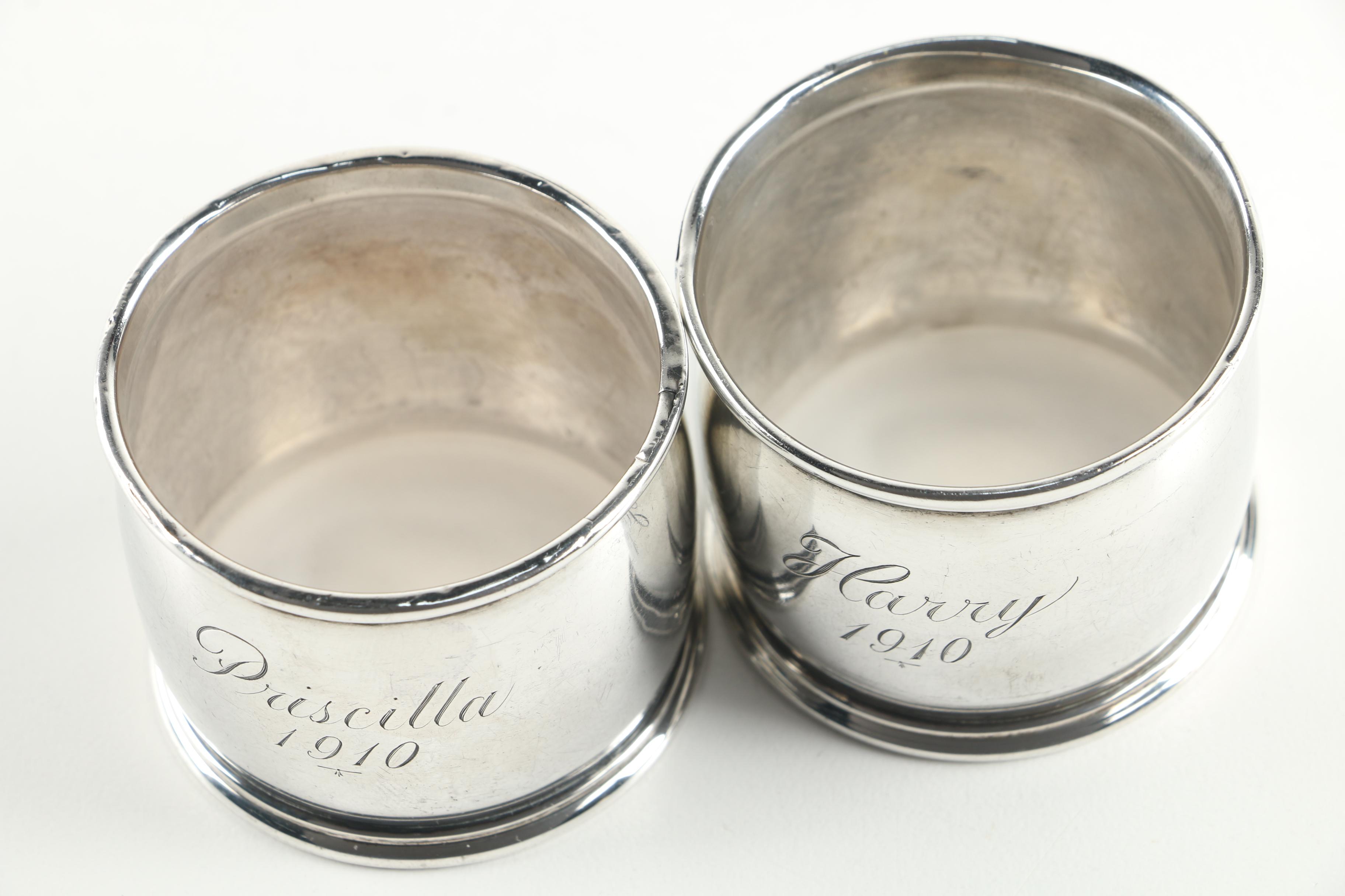 Antique Gorham Sterling Silver Napkin Rings