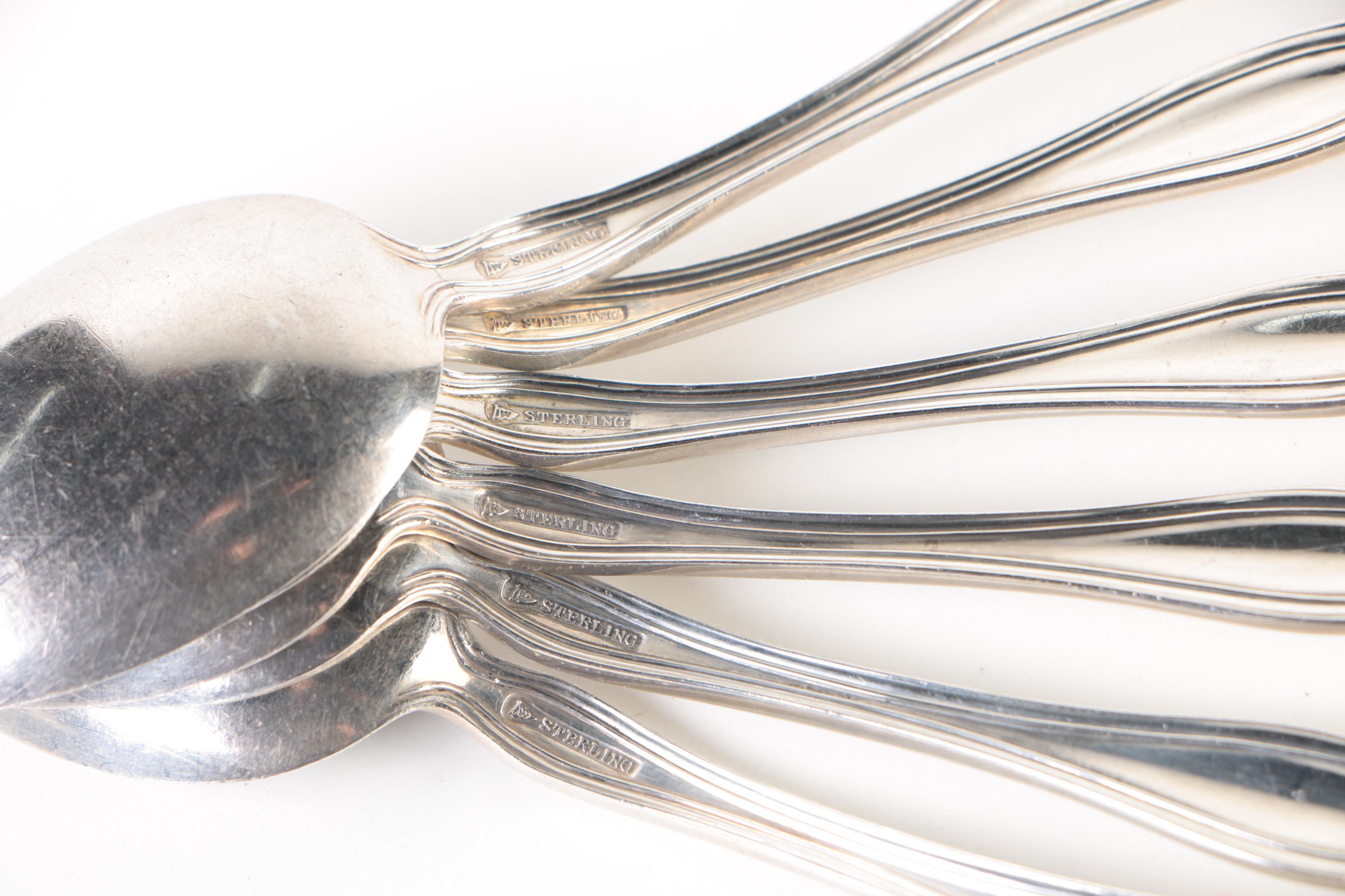 Watson Company "Mount Vernon" Sterling Silver Teaspoons