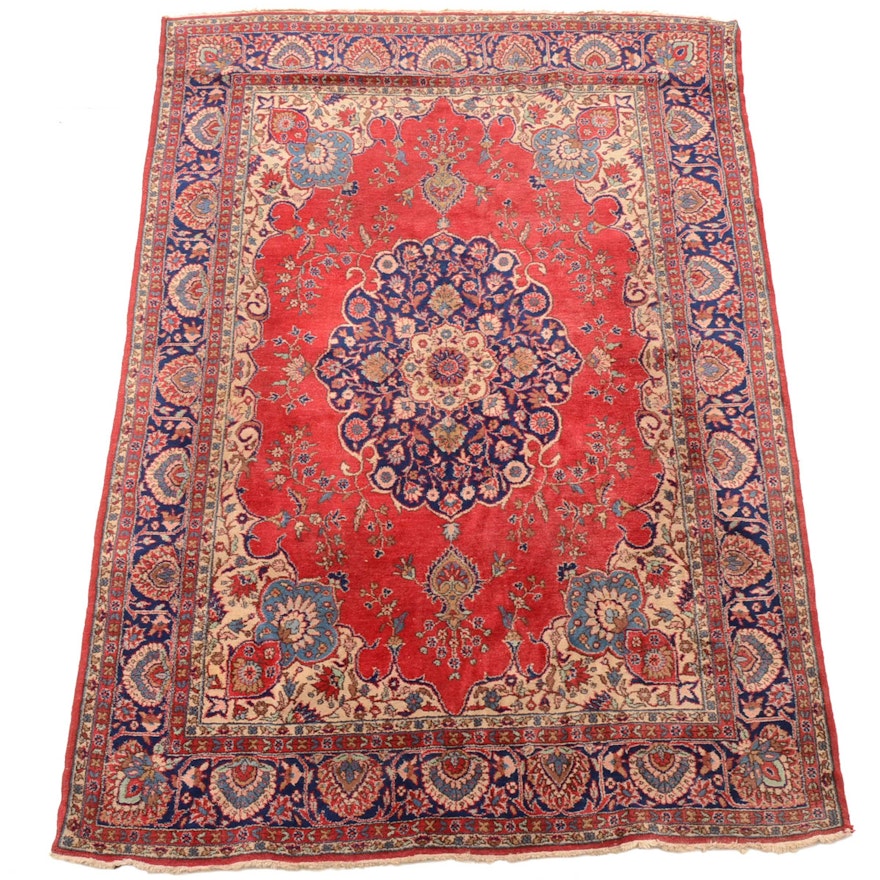 Hand-Knotted Persian Persian Chahal Shotur Wool Area Rug