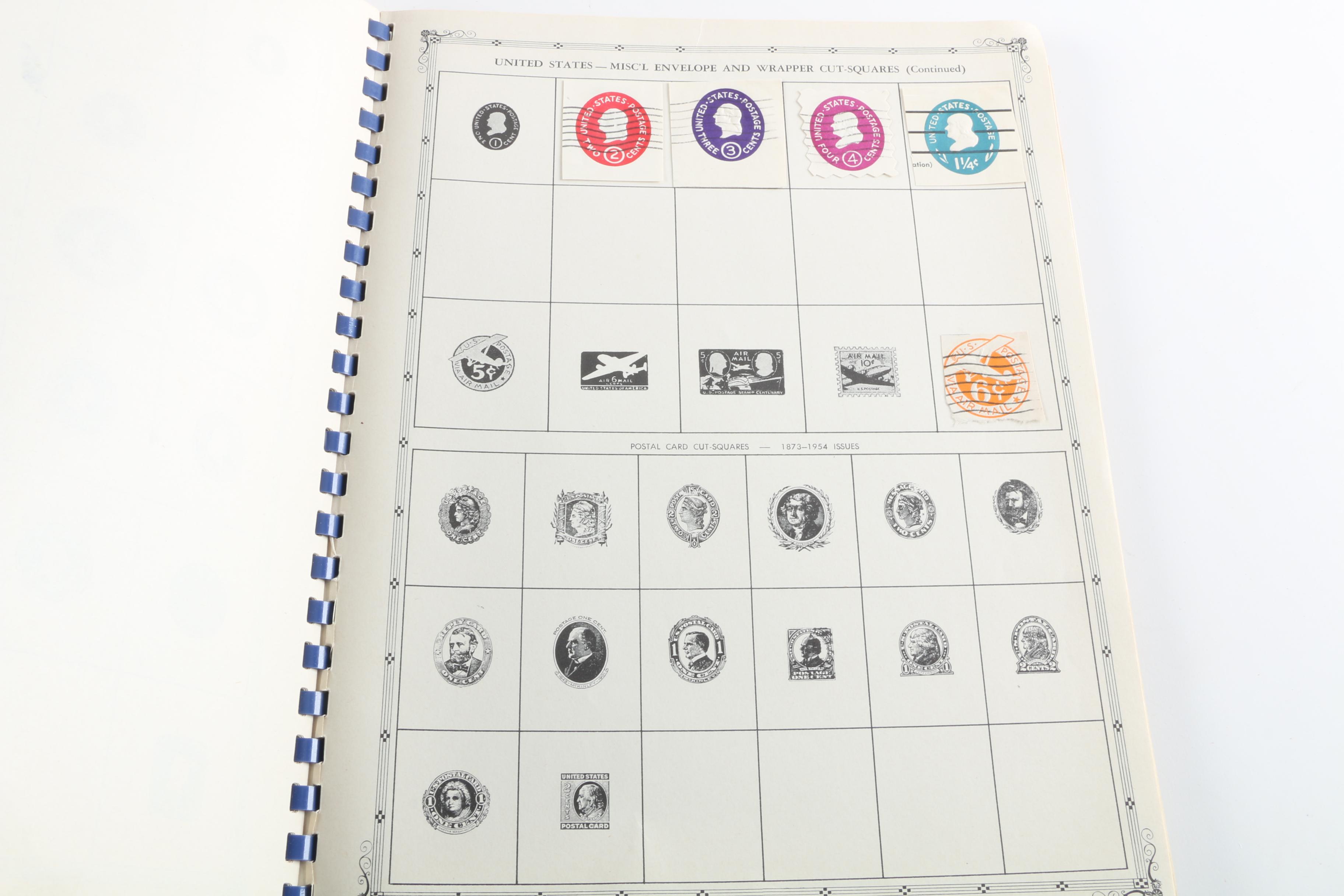 "The Jefferson United States Stamp Album" with Stamps