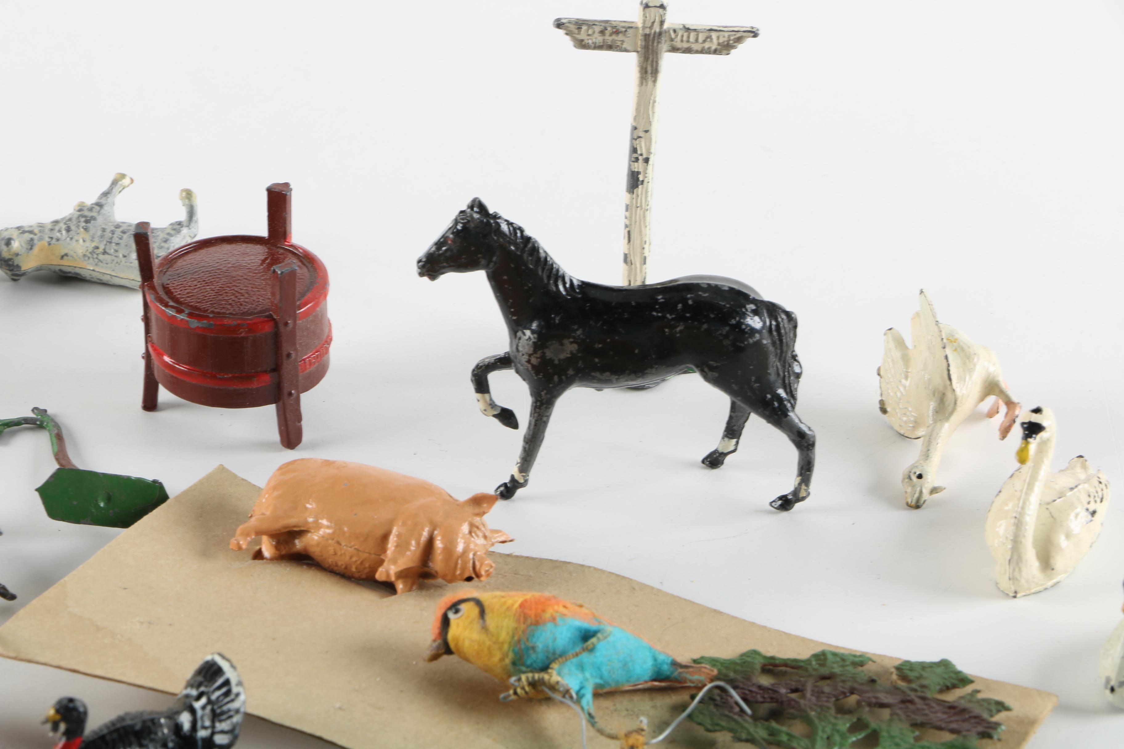 Farm Themed Cast Metal Toys Including J. Hill and Co.