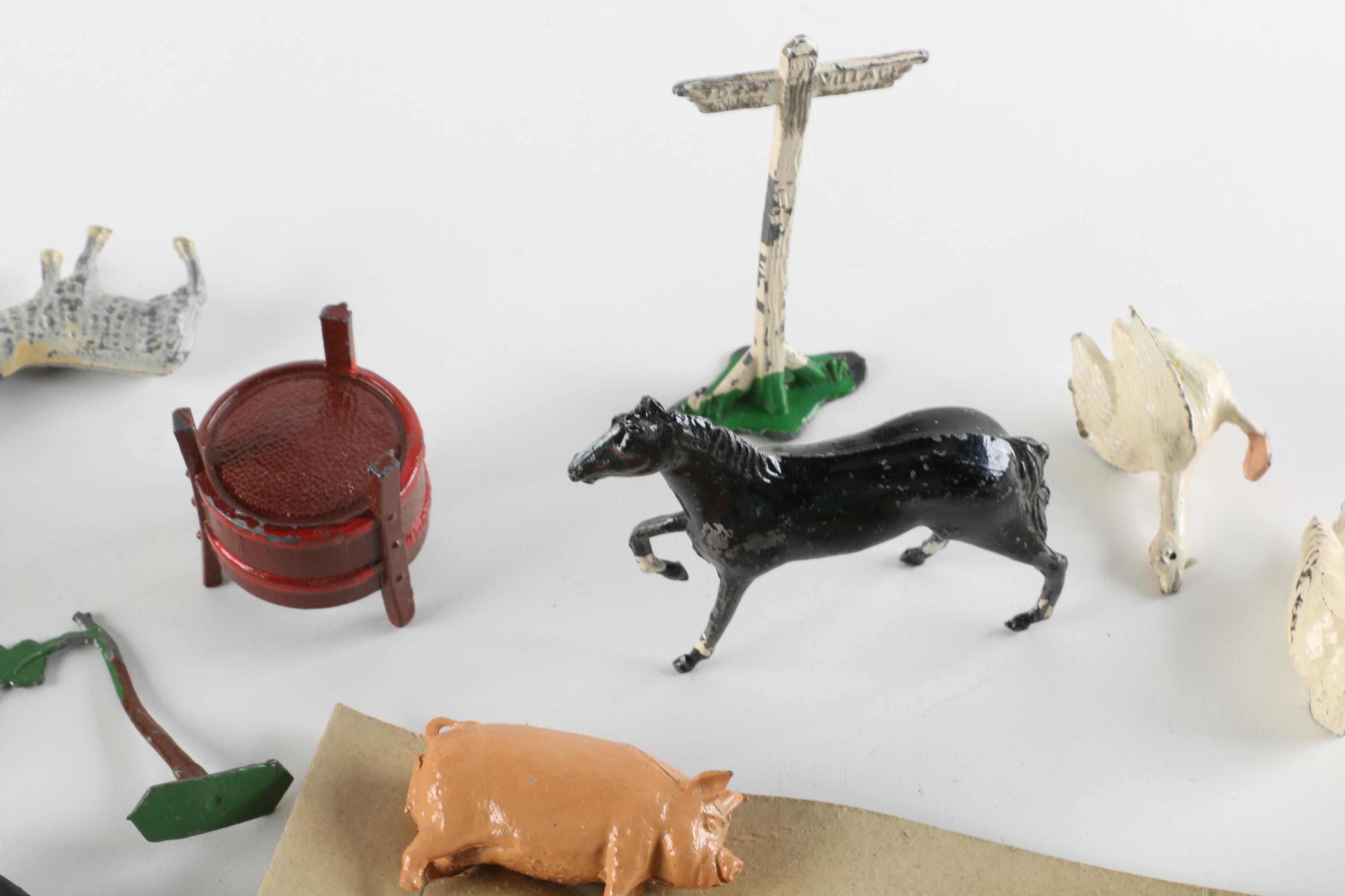 Farm Themed Cast Metal Toys Including J. Hill and Co.