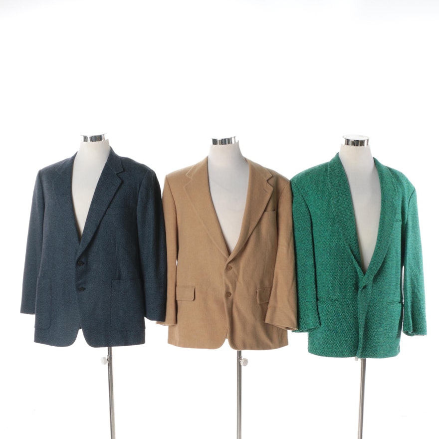 Men's Wool and Camel Hair Jackets and Blazer