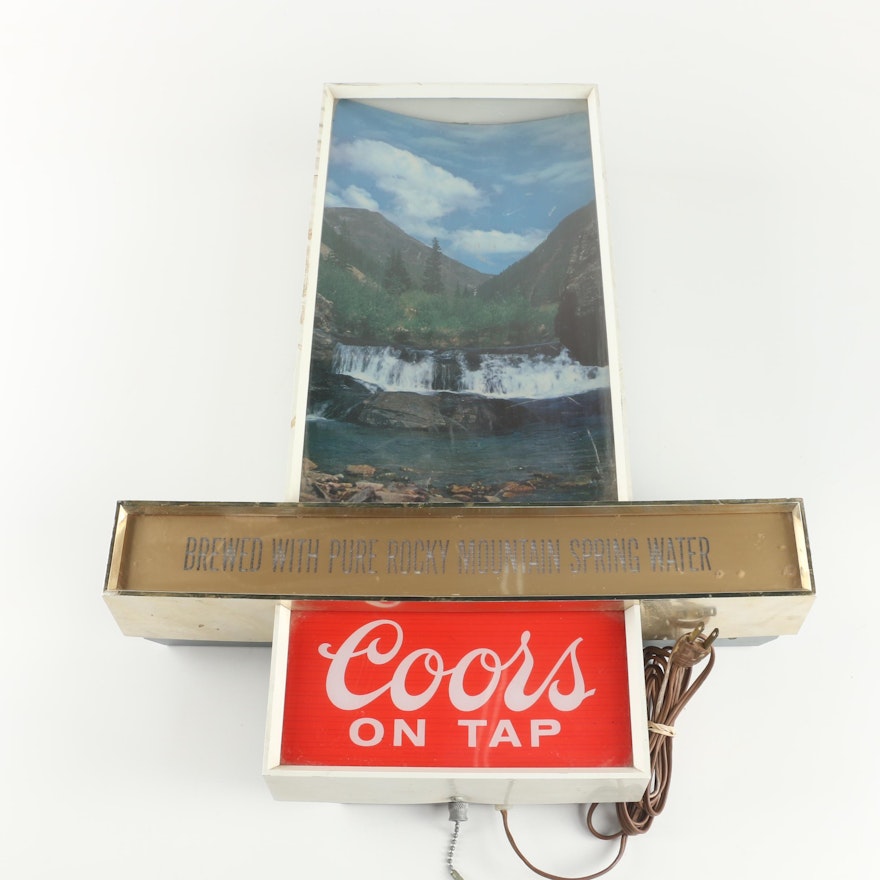 Vintage Lighted Coors Beer Sign