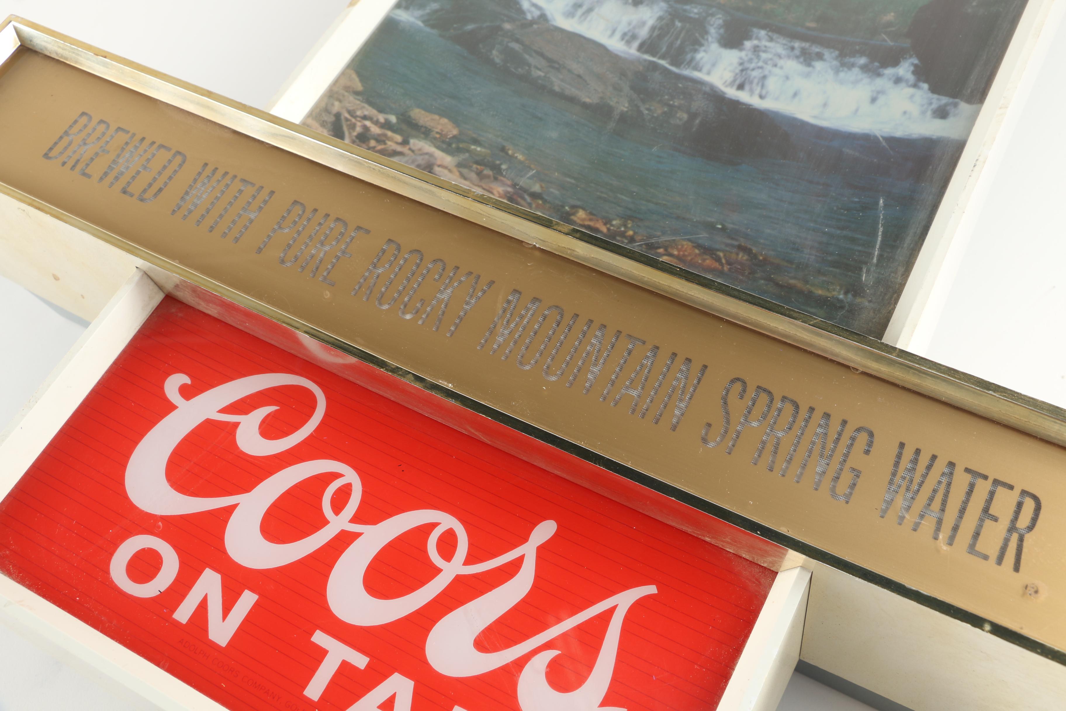 Vintage Lighted Coors Beer Sign