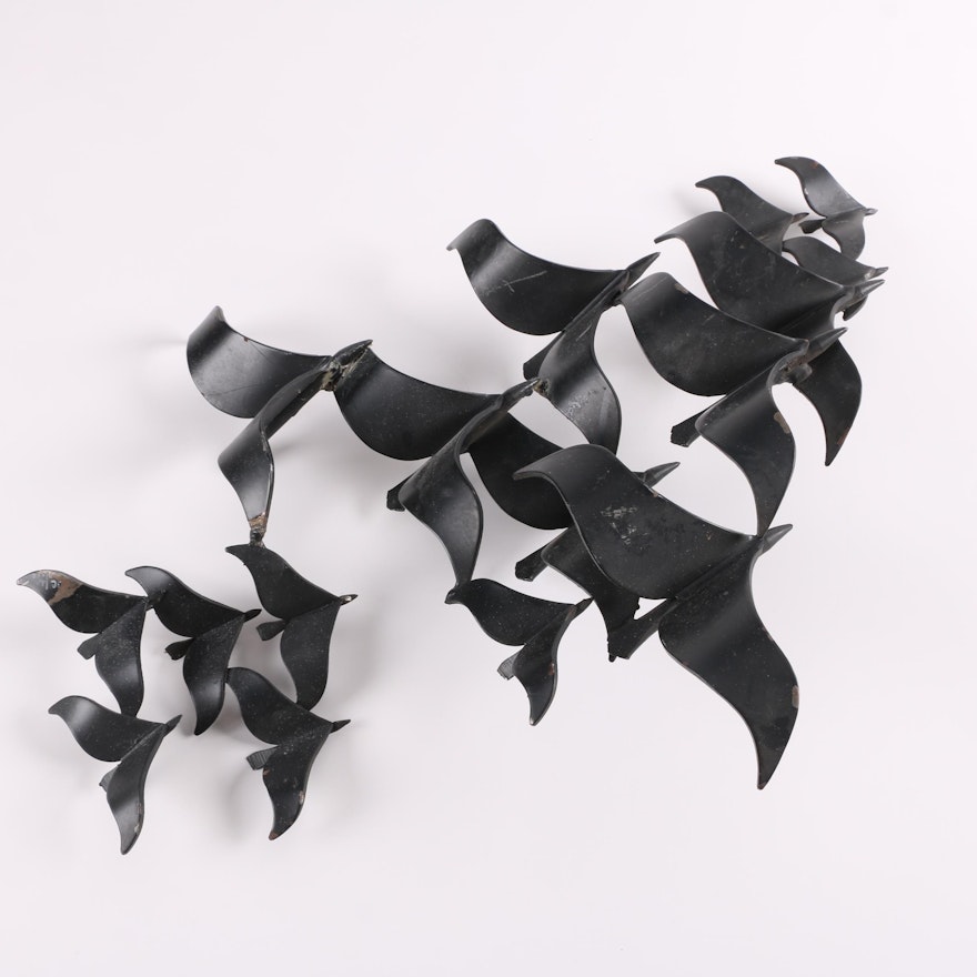 C. Jere Birds in Flight Metal Wall Sculpture