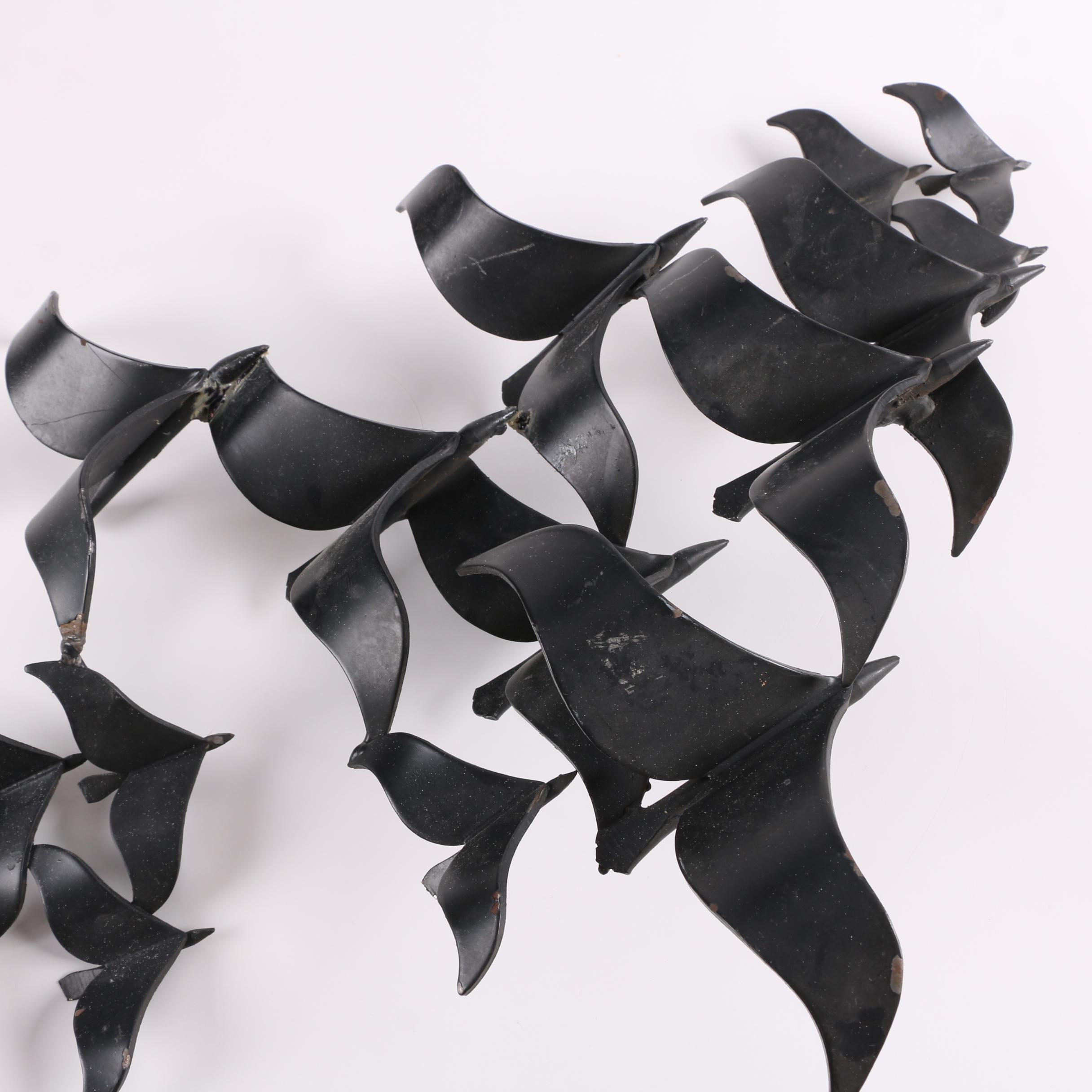 C. Jere Birds in Flight Metal Wall Sculpture