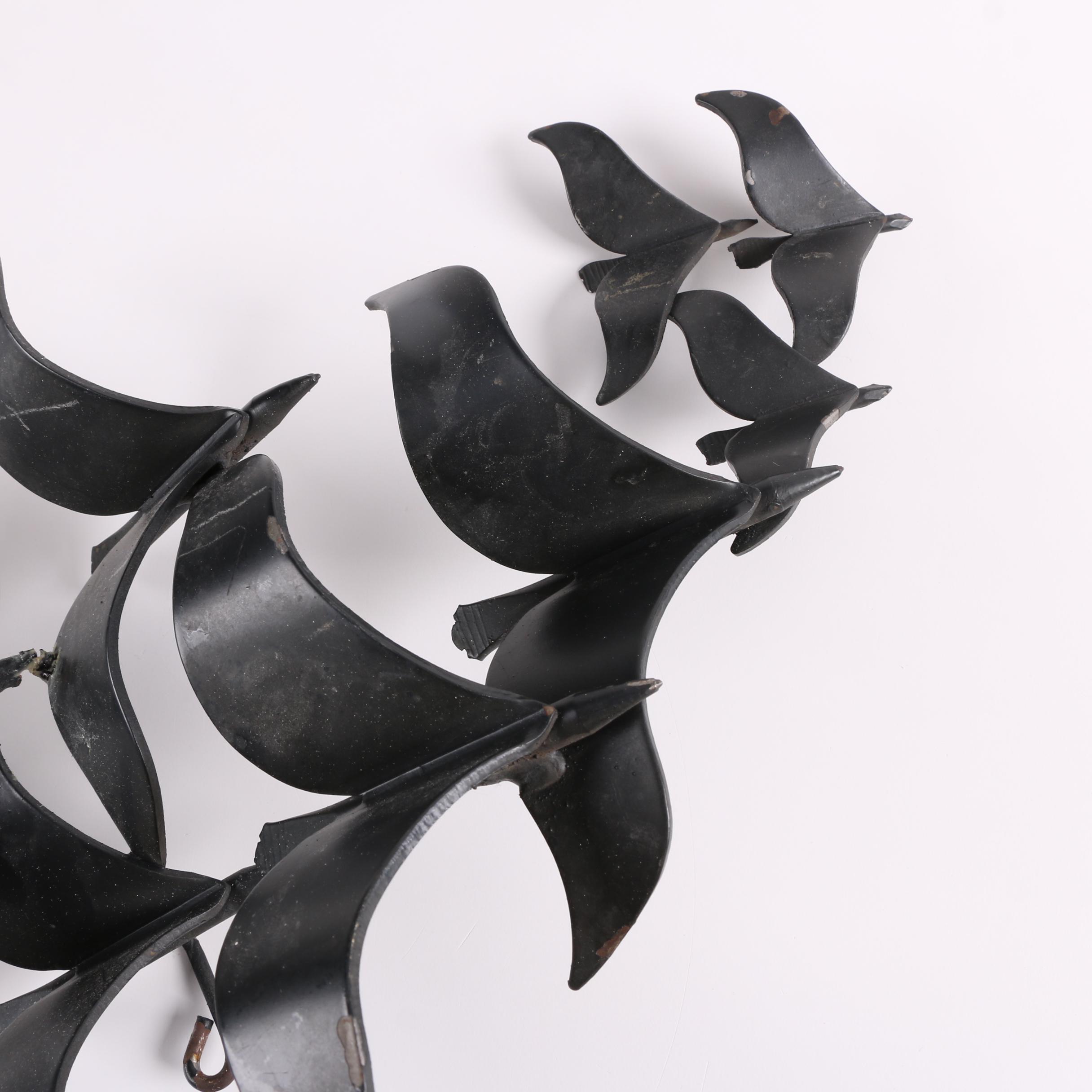 C. Jere Birds in Flight Metal Wall Sculpture