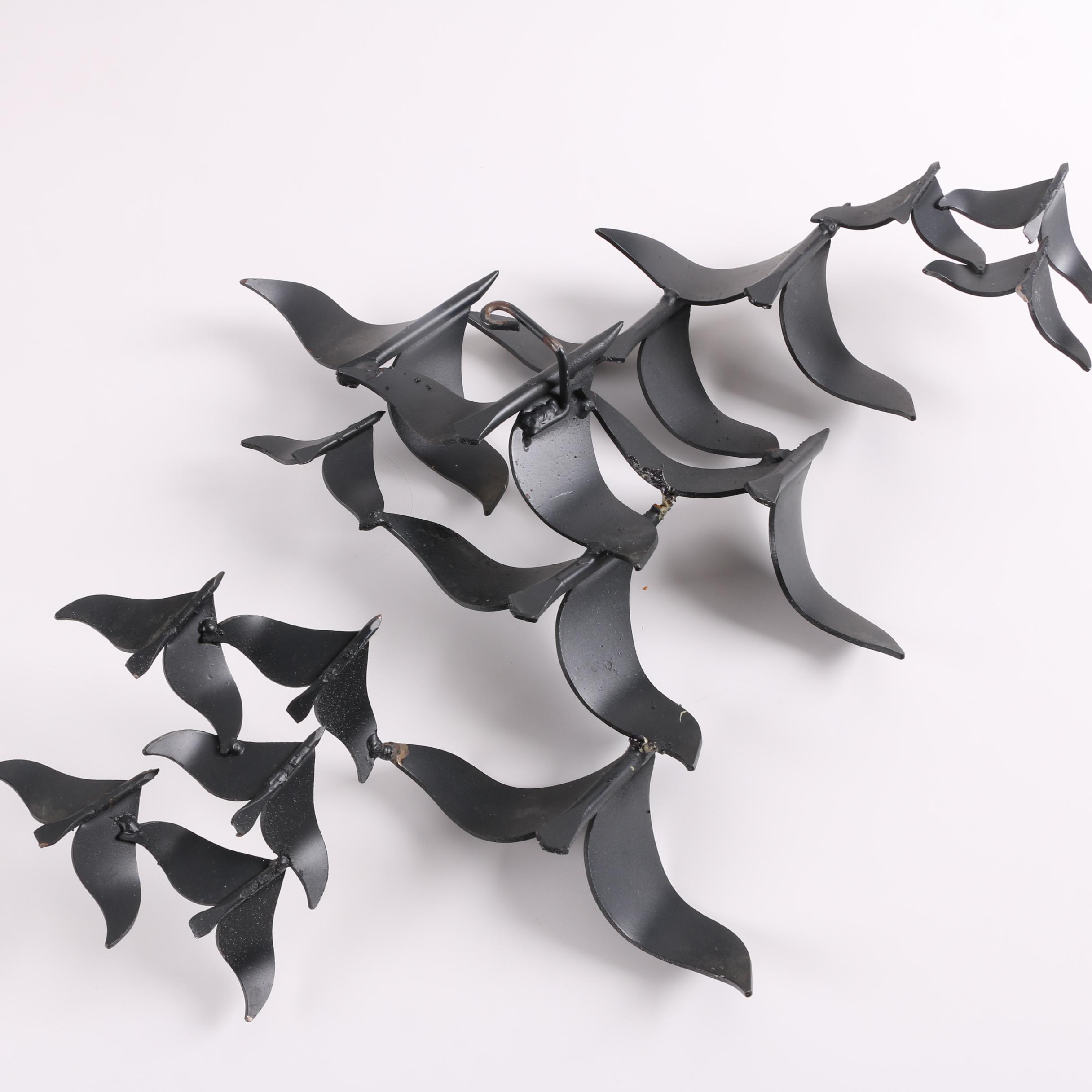 C. Jere Birds in Flight Metal Wall Sculpture
