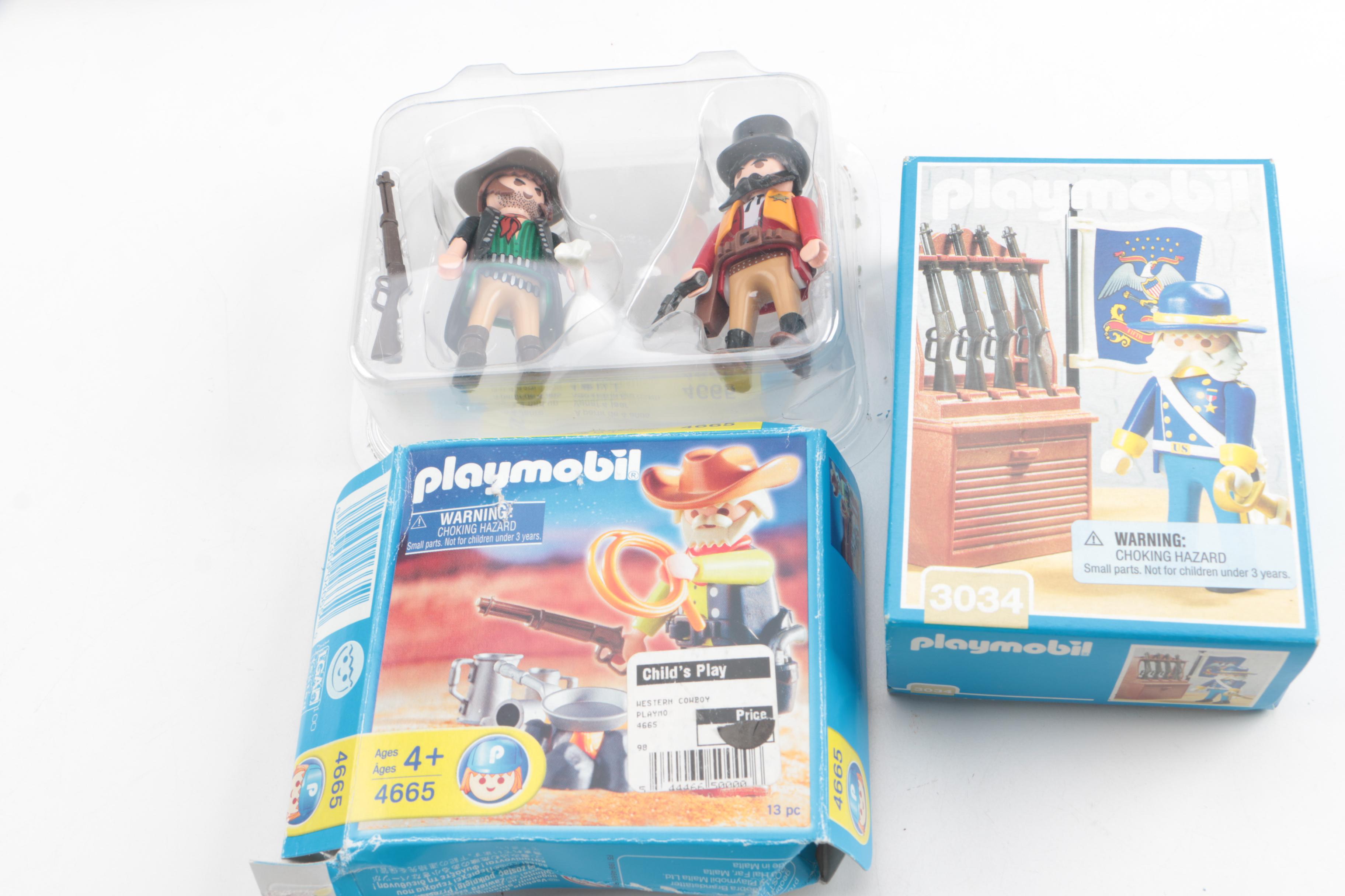 Playmobil Western Themed Sets Including "Western Super Set"