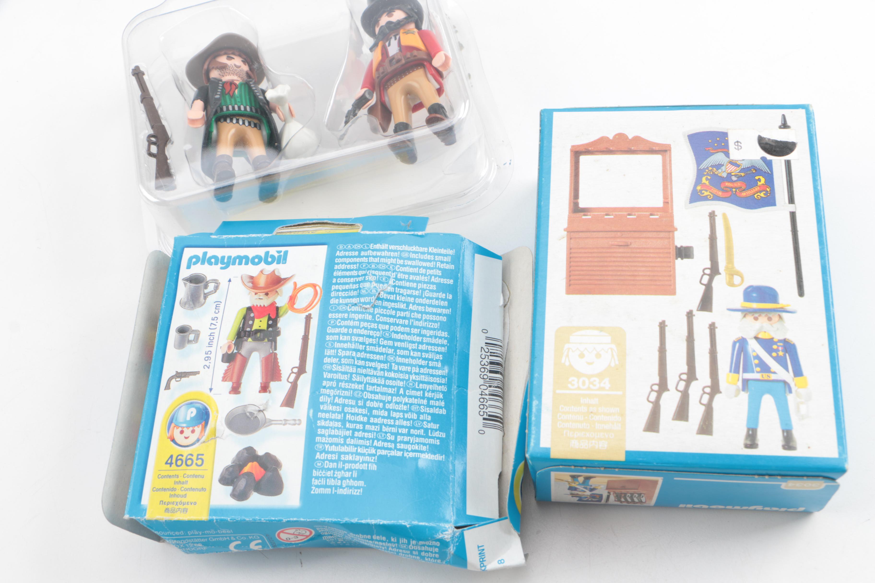 Playmobil Western Themed Sets Including "Western Super Set"