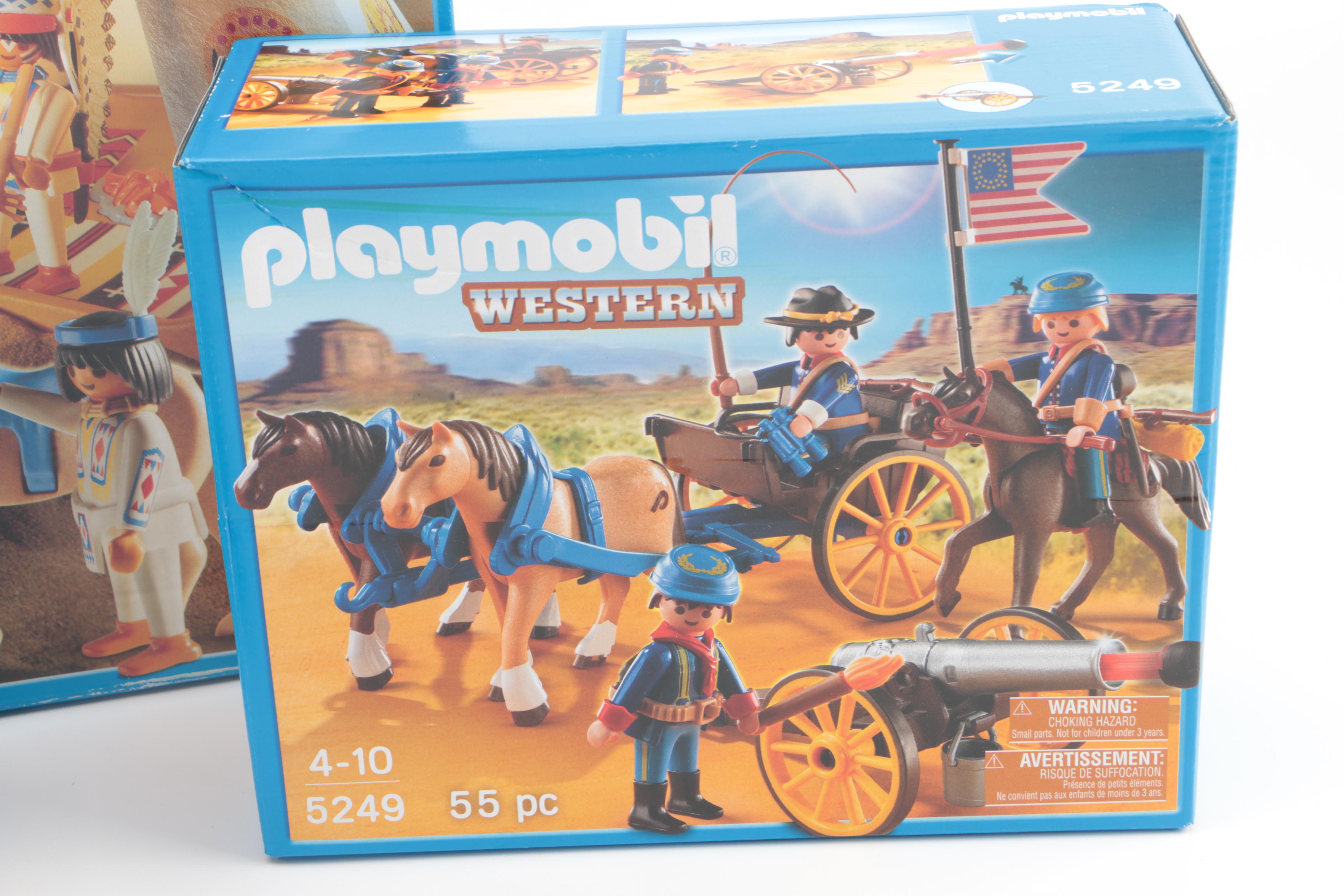 Playmobil Western Themed Sets Including "Western Super Set"