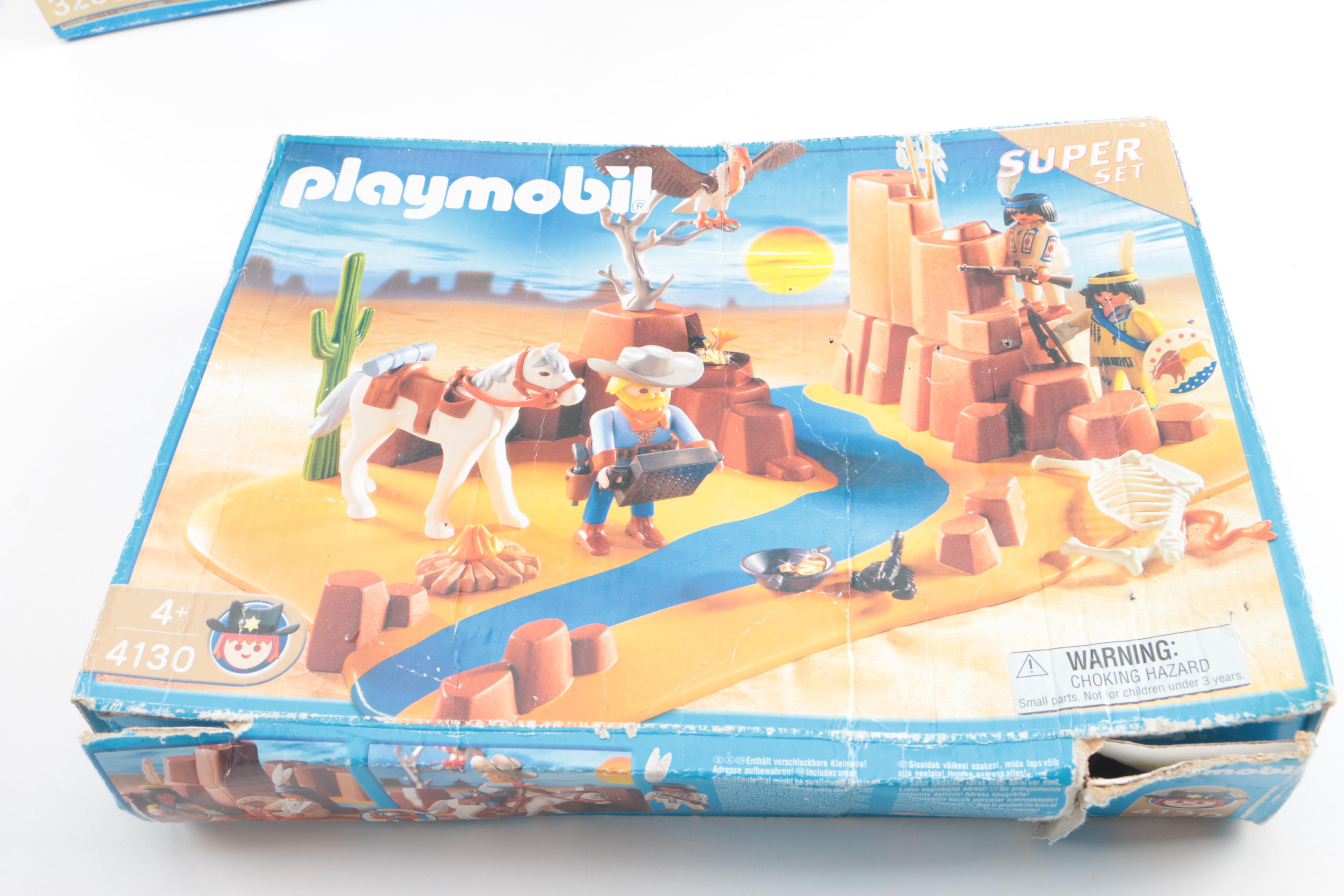Playmobil Western Themed Sets Including "Western Super Set"