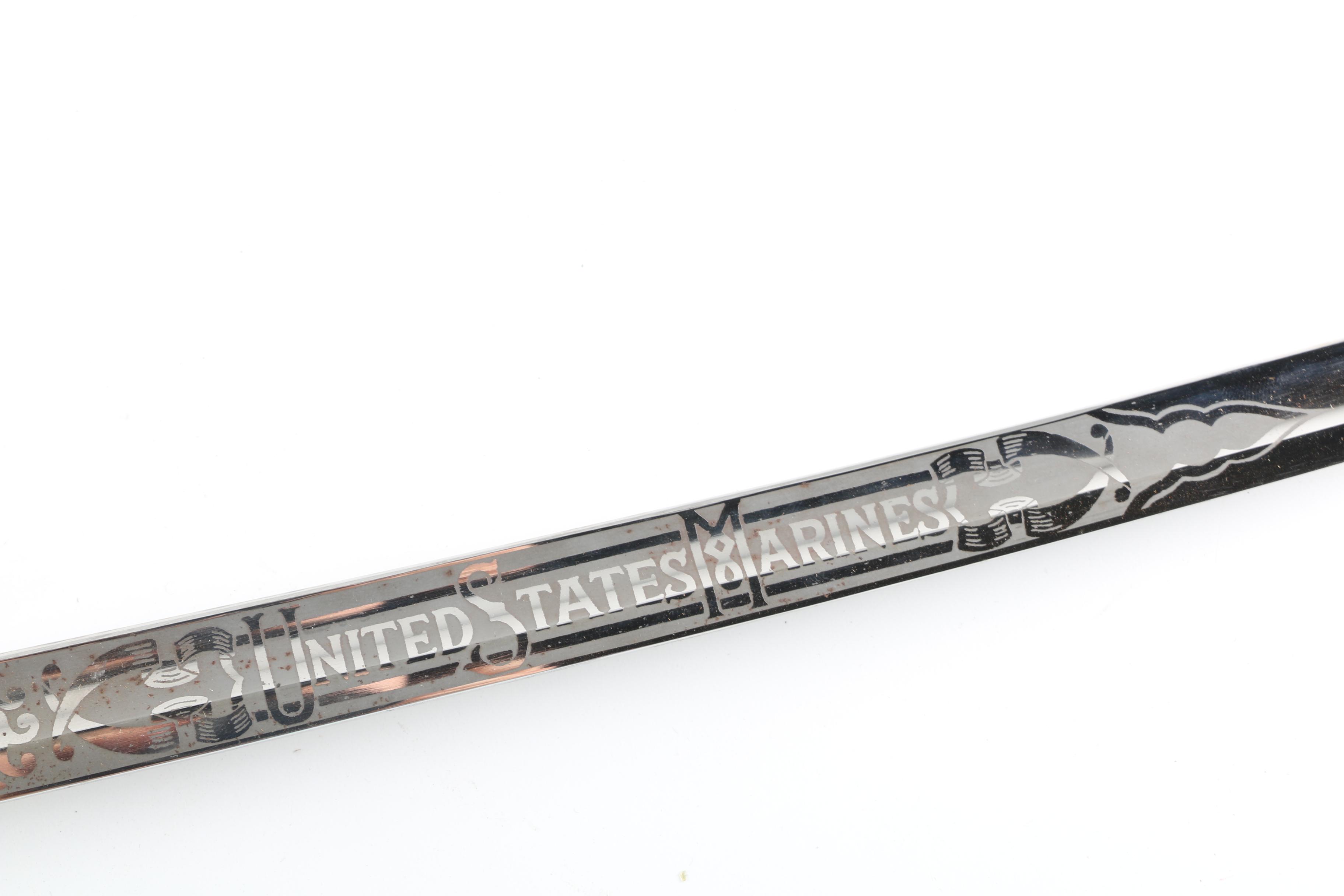 U.S. Marine Corps Mameluke Dress Sword by Hilborn-Hamburger With Case