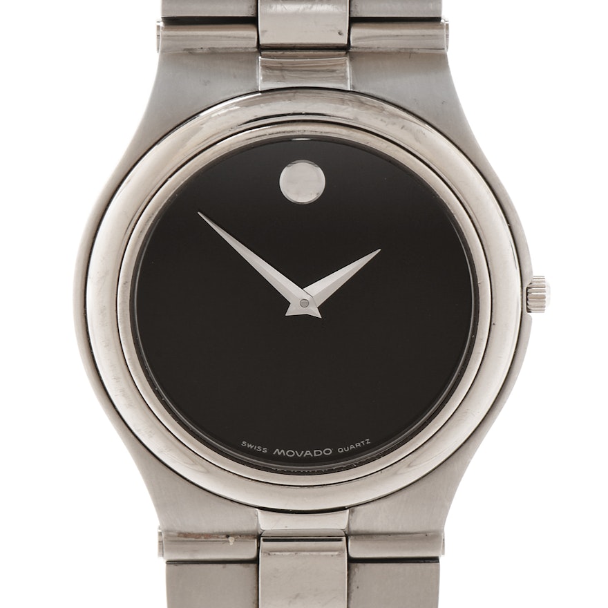 Movado Stainless Steel Wristwatch