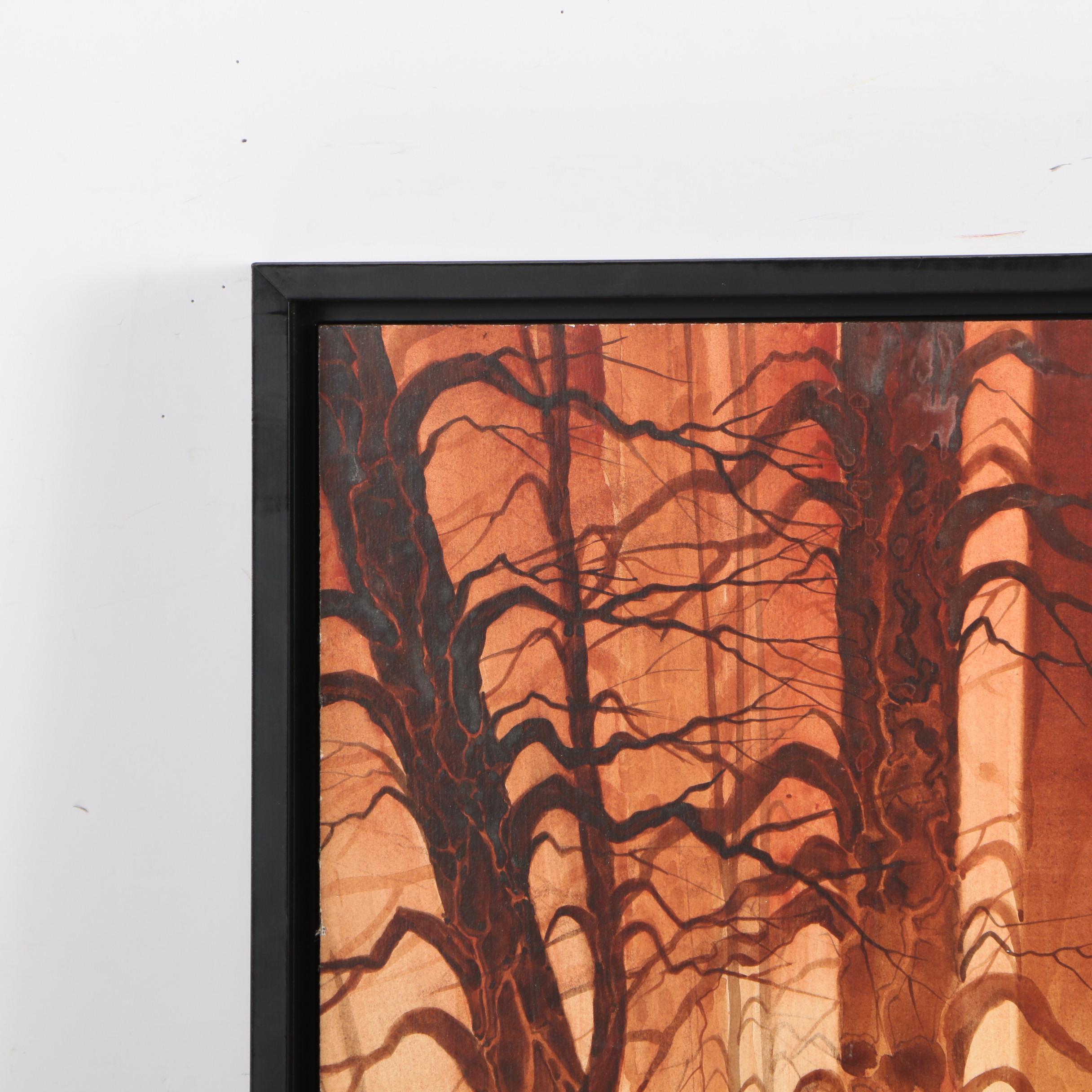 Michael Atkinson Watercolor Painting "Creek Crossing"