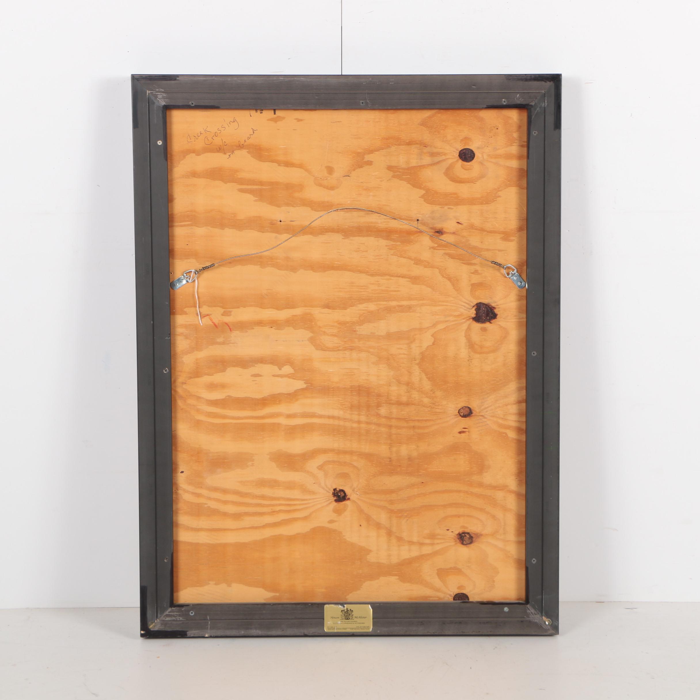 Michael Atkinson Watercolor Painting "Creek Crossing"