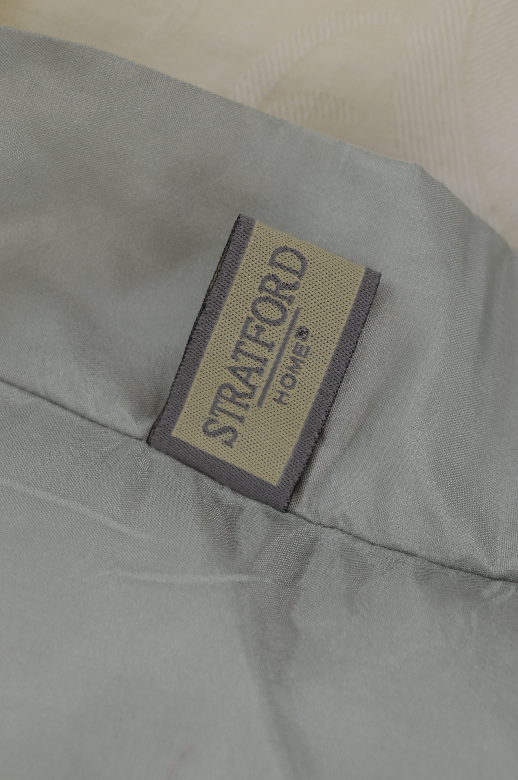 Custom Queen Headboard with Scalamandre Pillow and Luxurious Bedding