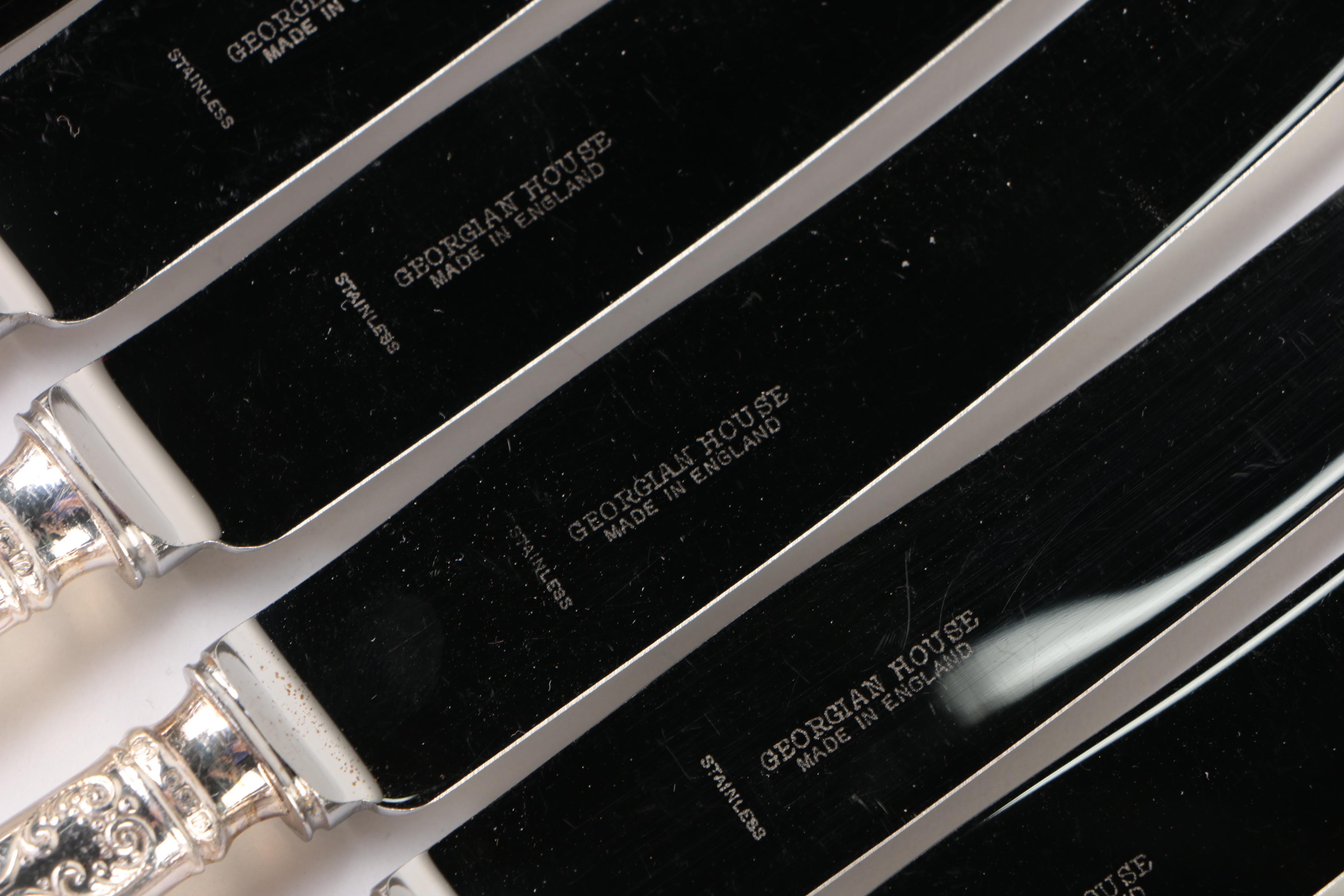 C.J. Vander Ltd. "Charles II" Sterling Silver Flatware Set for Eight