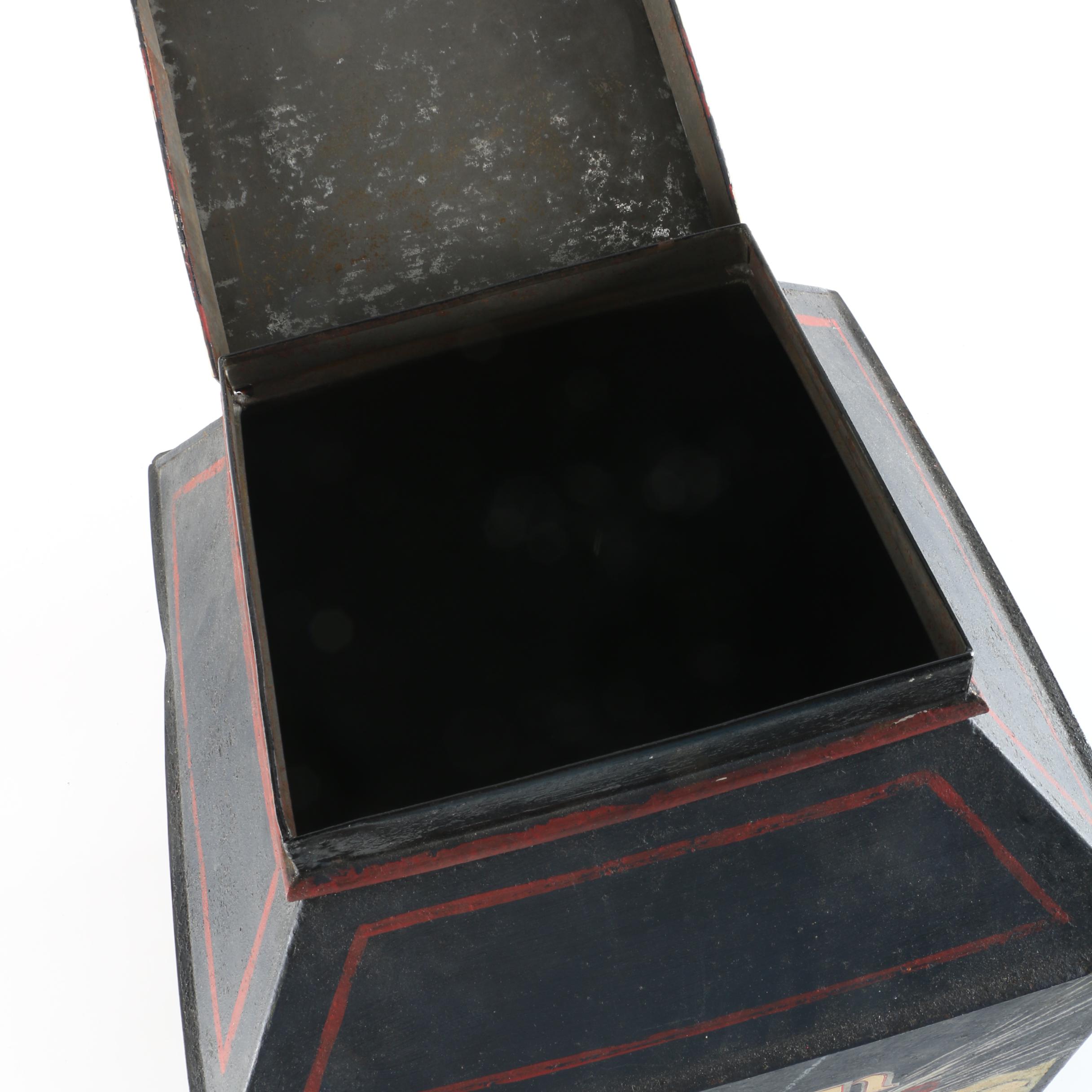 Painted "Union Blend Teas and Coffees" Metal Canister