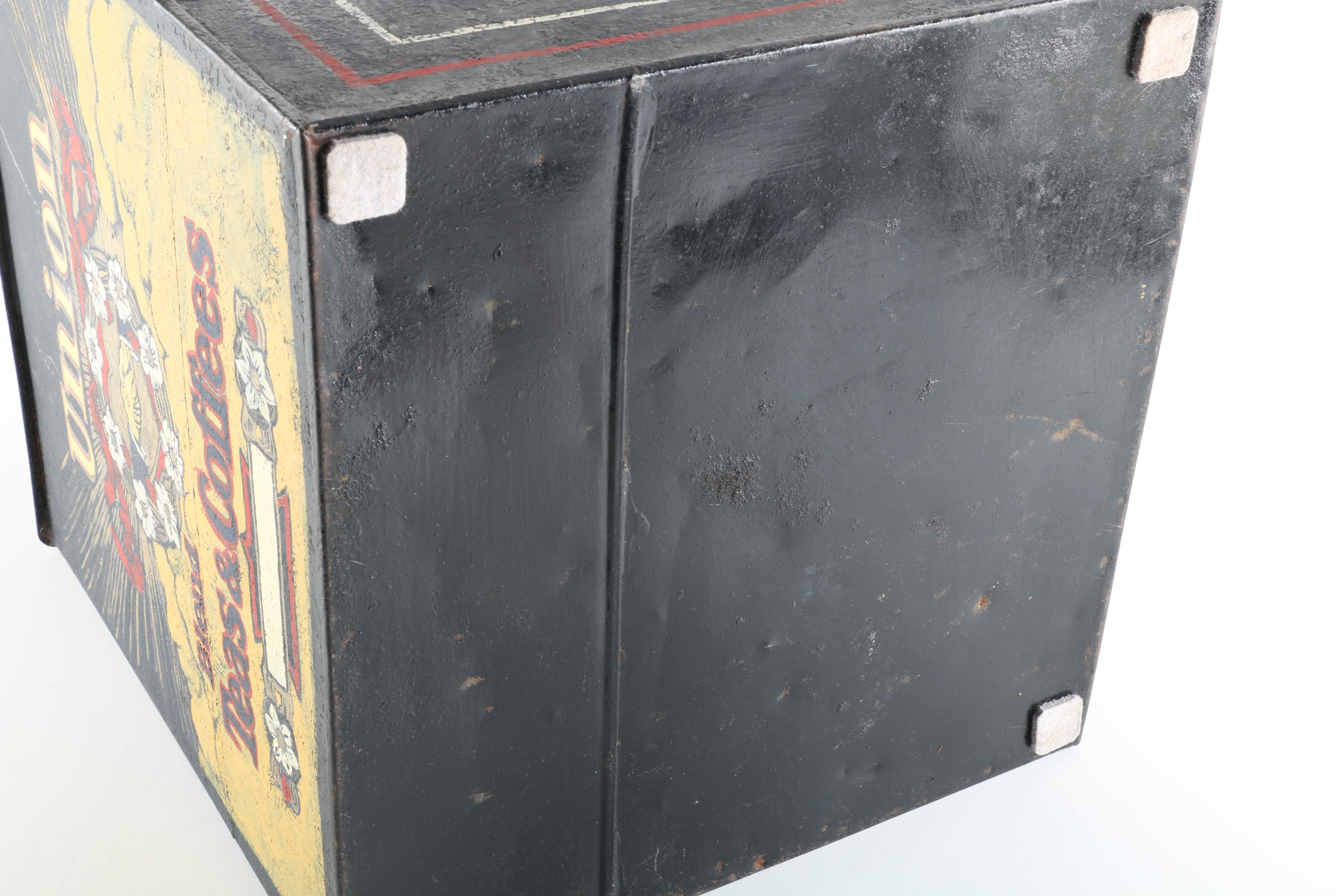 Painted "Union Blend Teas and Coffees" Metal Canister