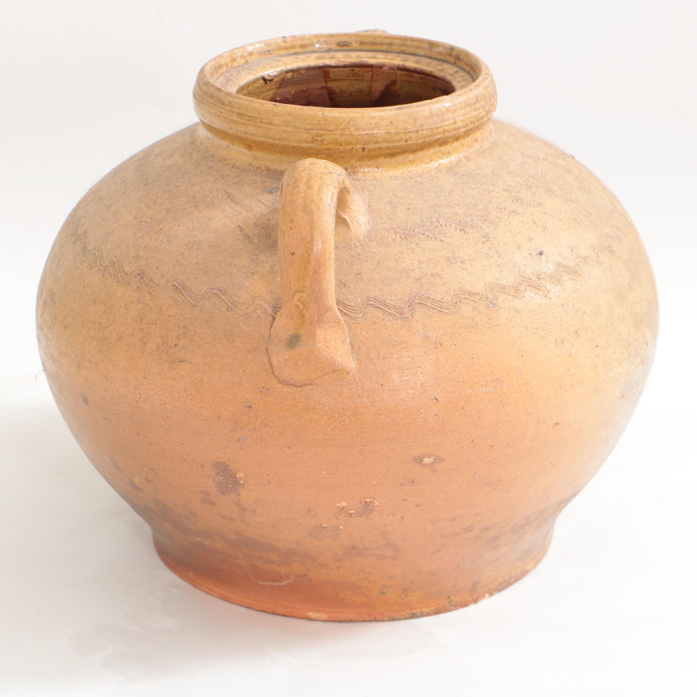 Antique F.H. Weeks Stoneware Syrup Jug, Whiskey Jug and Container