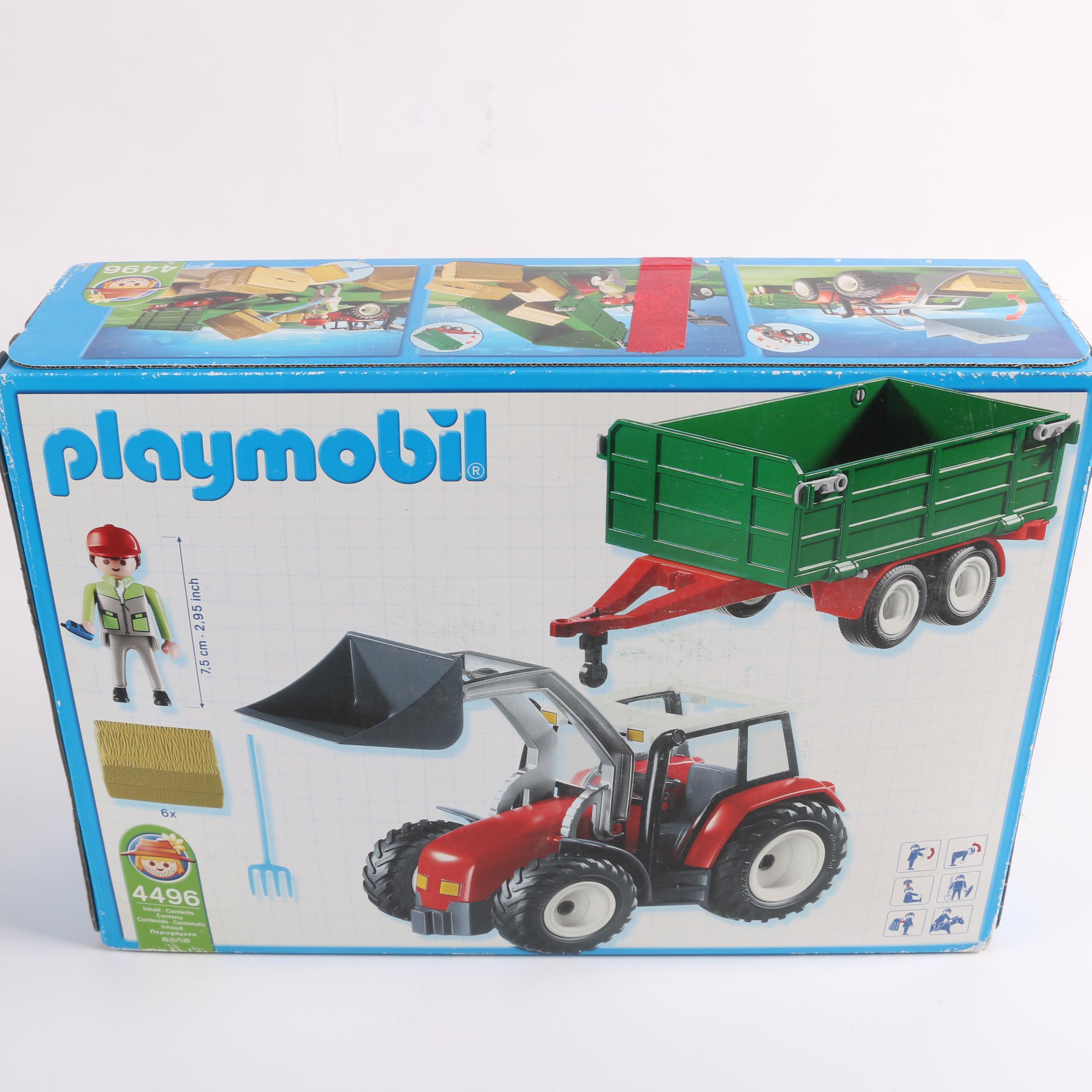 Playmobil Country Themed Sets Including "Tractor with Hay Trailer"