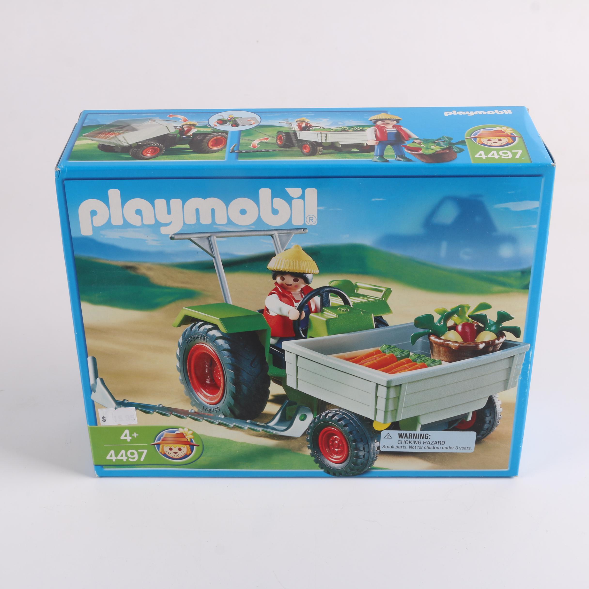 Playmobil Country Themed Sets Including "Tractor with Hay Trailer"