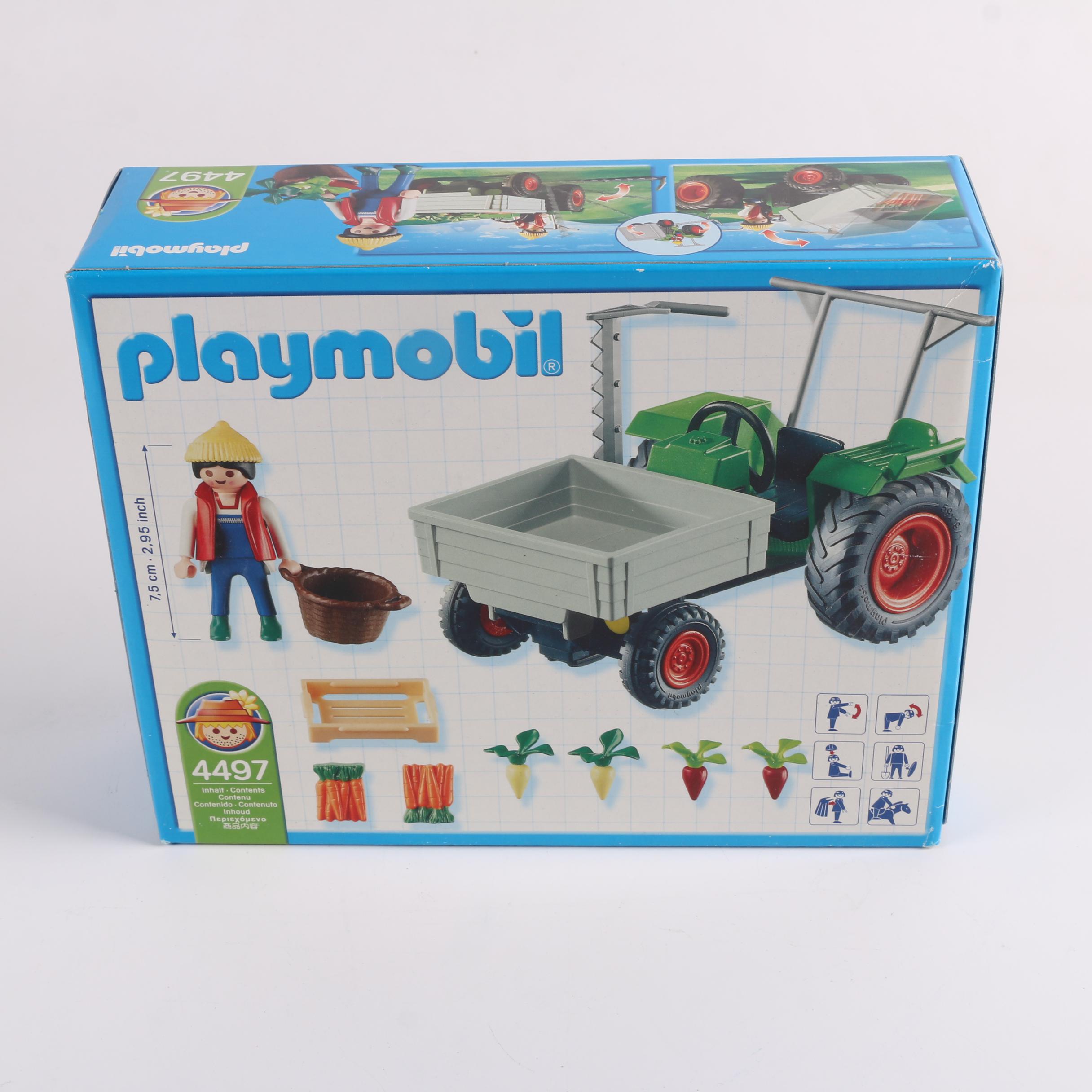 Playmobil Country Themed Sets Including "Tractor with Hay Trailer"