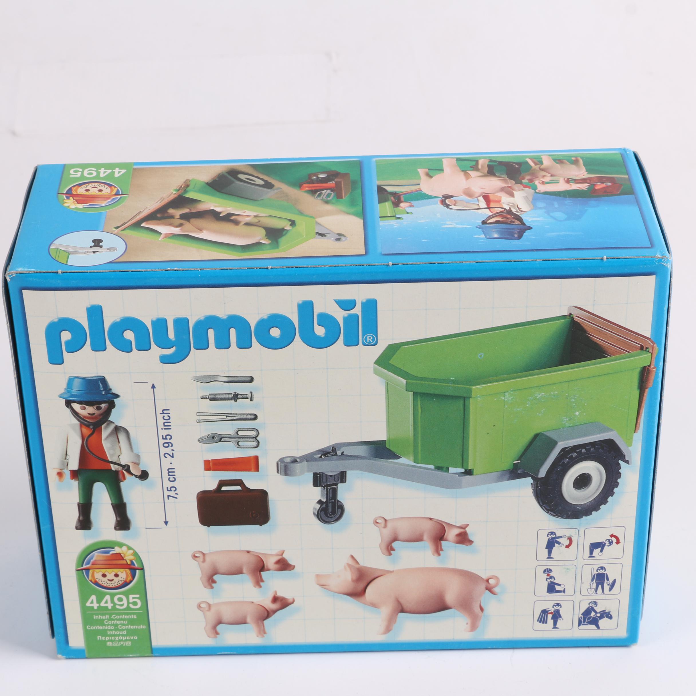 Playmobil Country Themed Sets Including "Tractor with Hay Trailer"