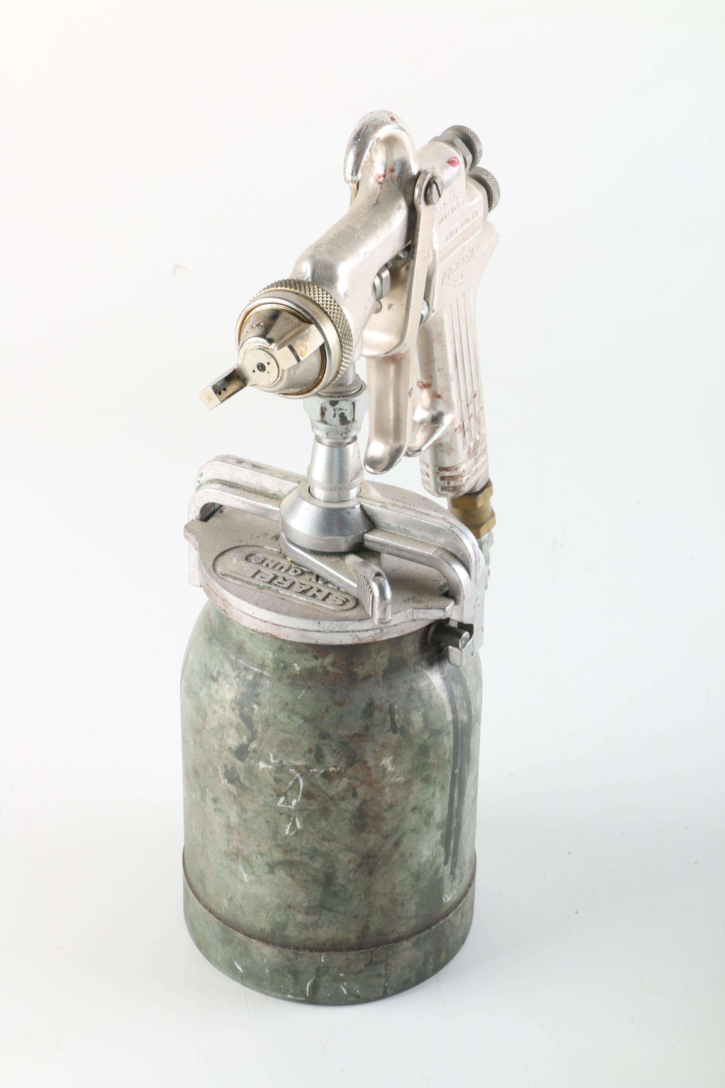 Binks Model 62 Spray Gun with Sharpe Pressure Pot