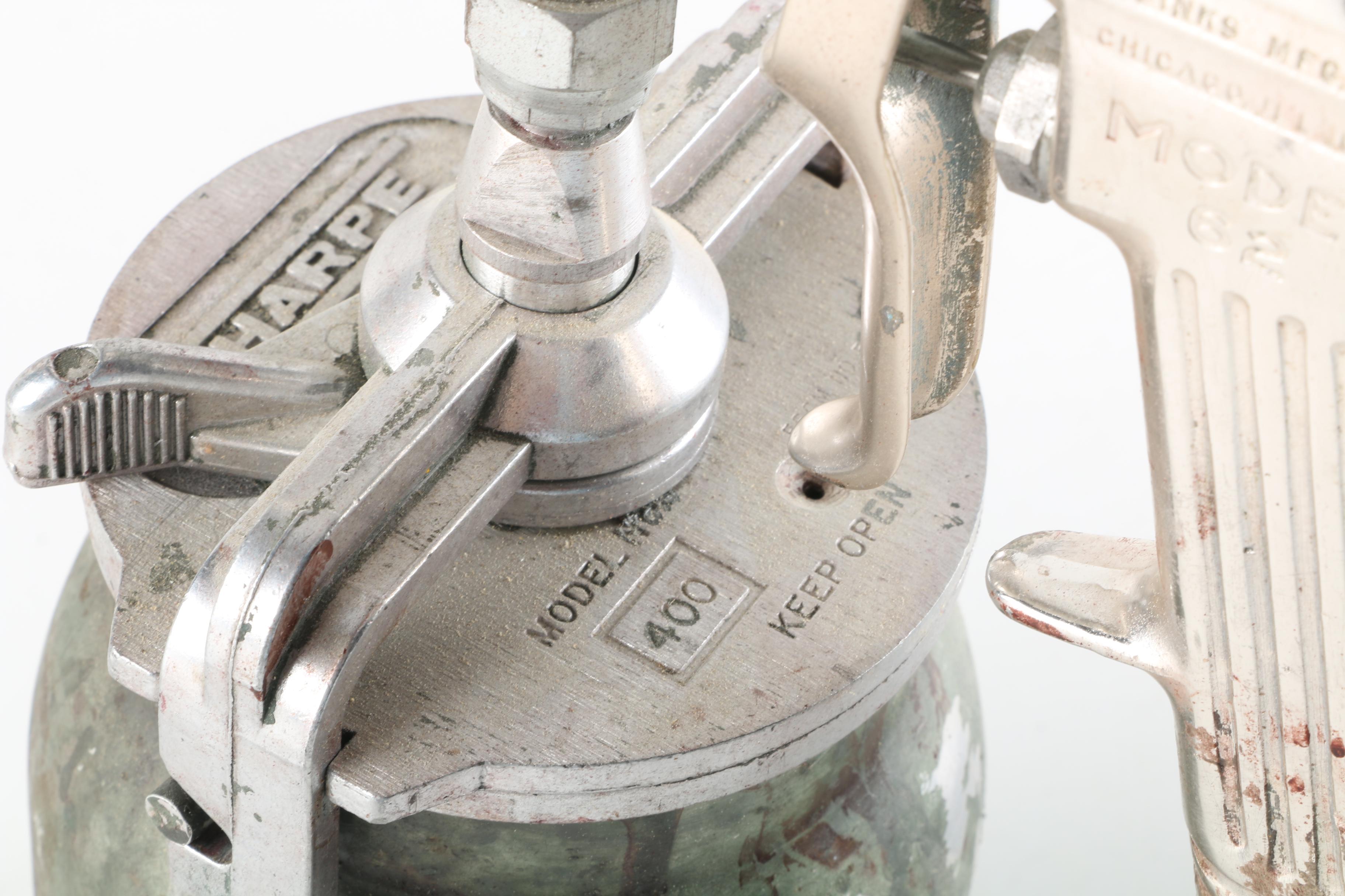 Binks Model 62 Spray Gun with Sharpe Pressure Pot