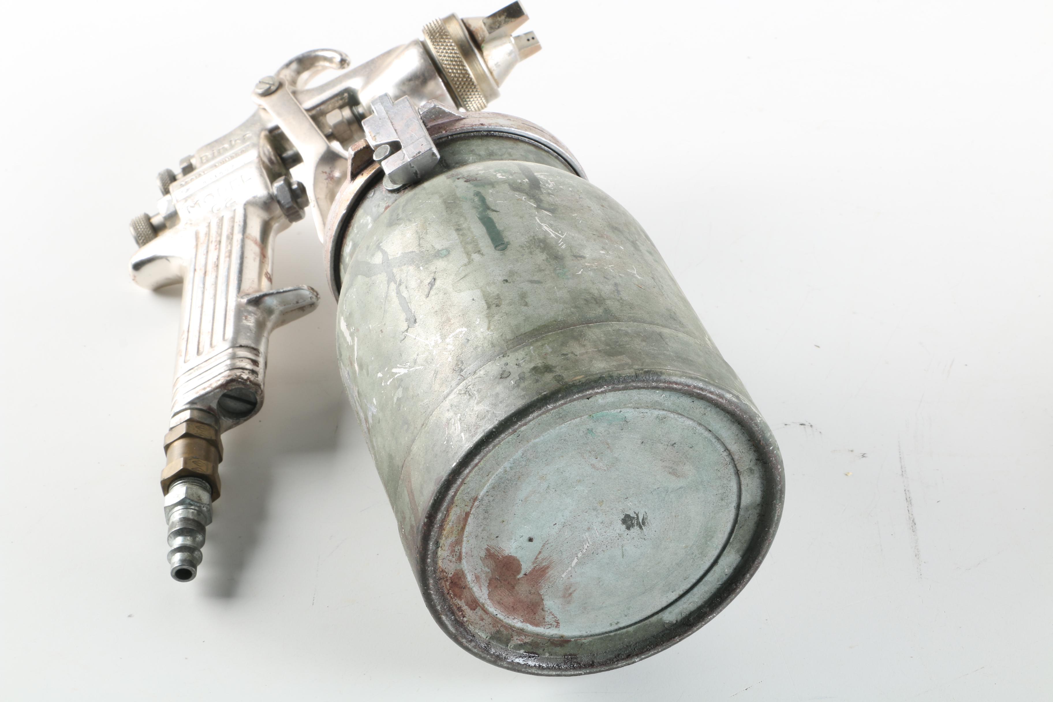Binks Model 62 Spray Gun with Sharpe Pressure Pot