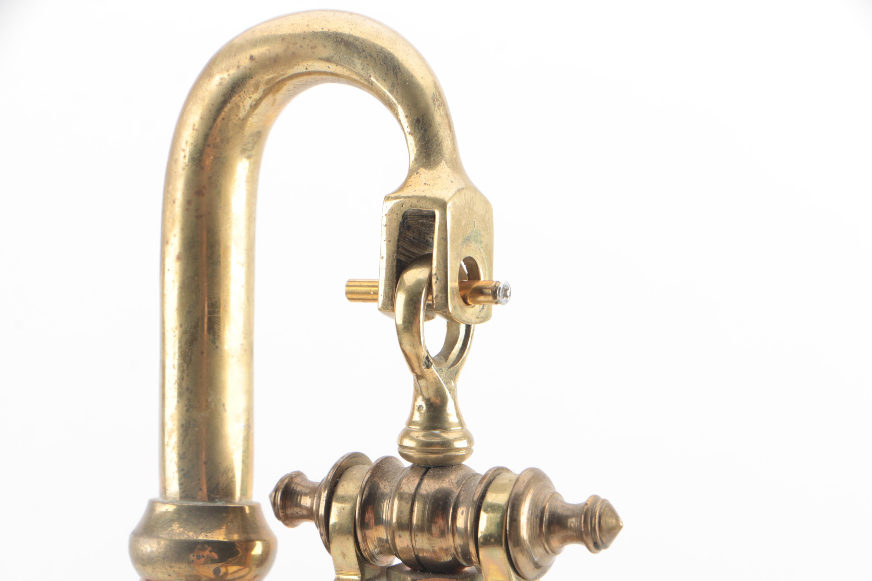 Portuguese Manaus Brass Plated Balance Scale with Weights