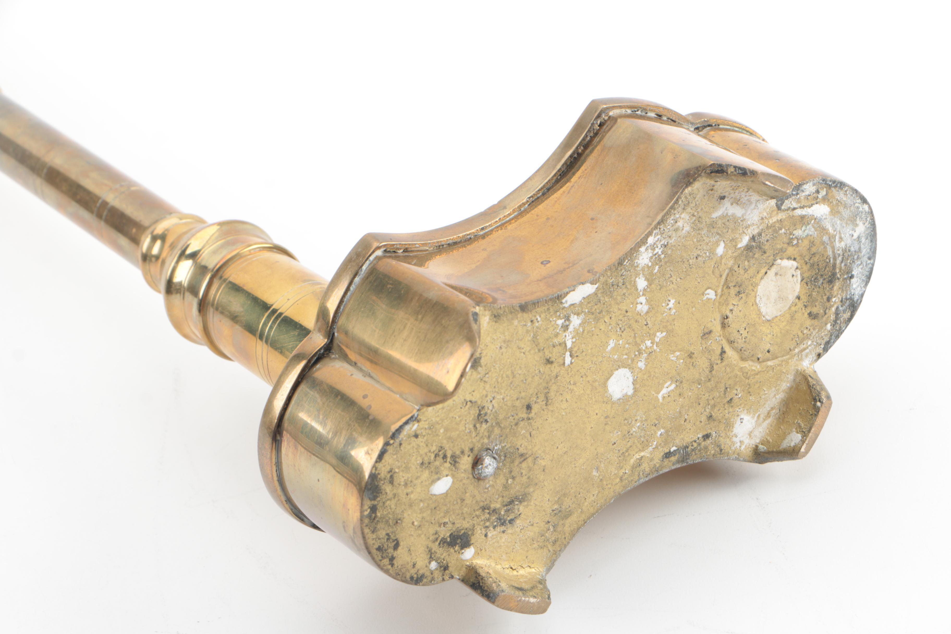 Portuguese Manaus Brass Plated Balance Scale with Weights