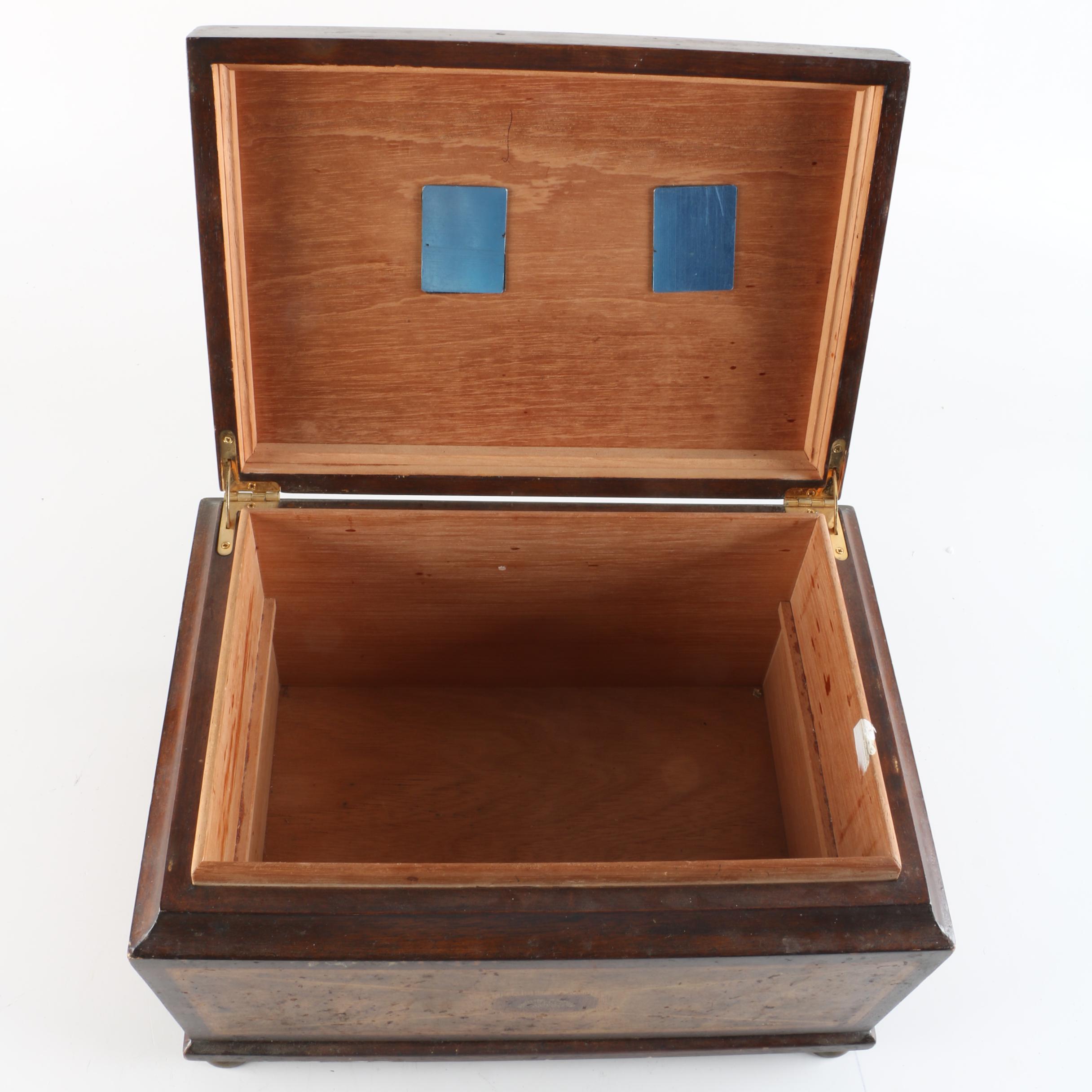 H. Upmann Cedar Lined Tabletop Cigar Humidor with Inlaid Veneer