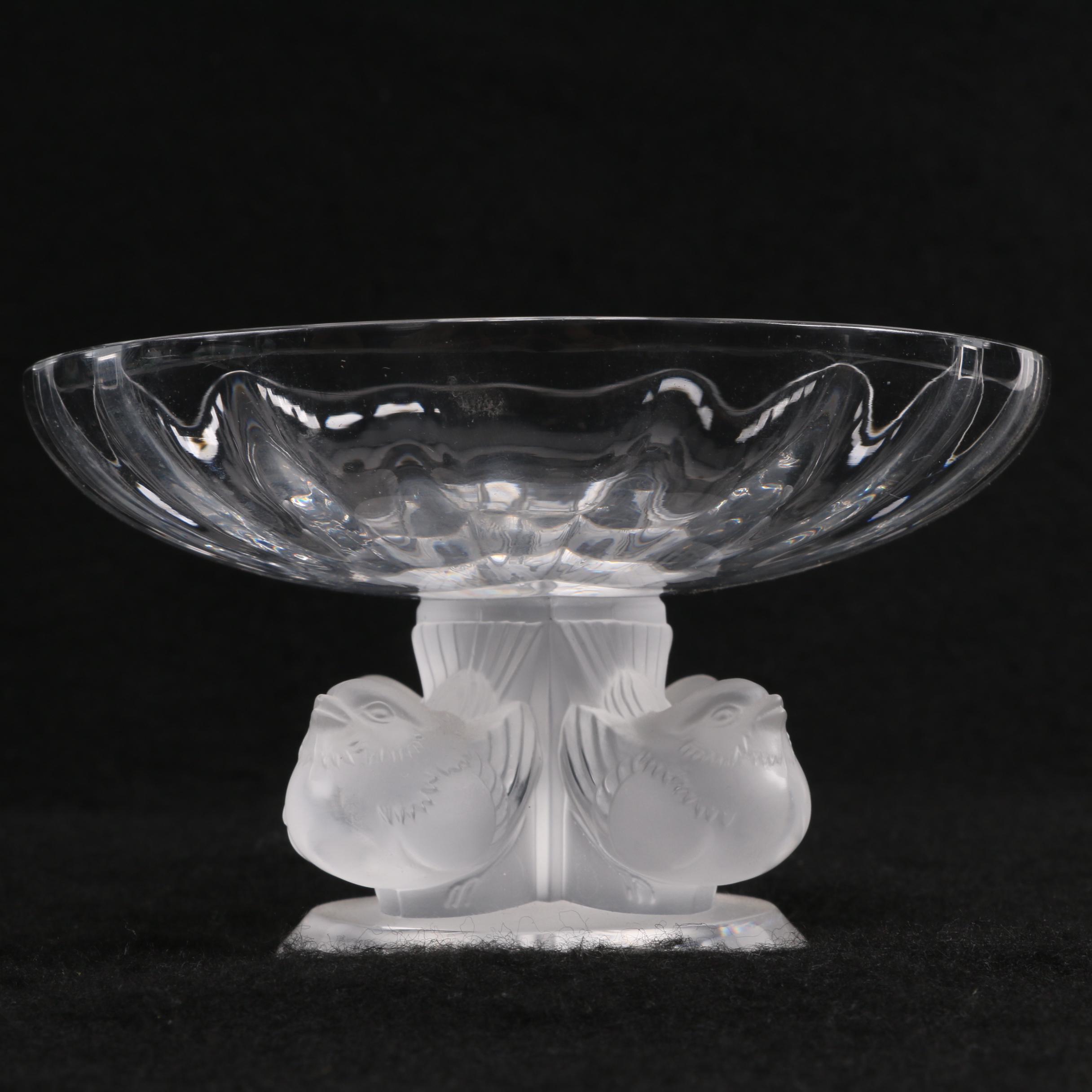 Lalique Crystal "Nogent" Compote