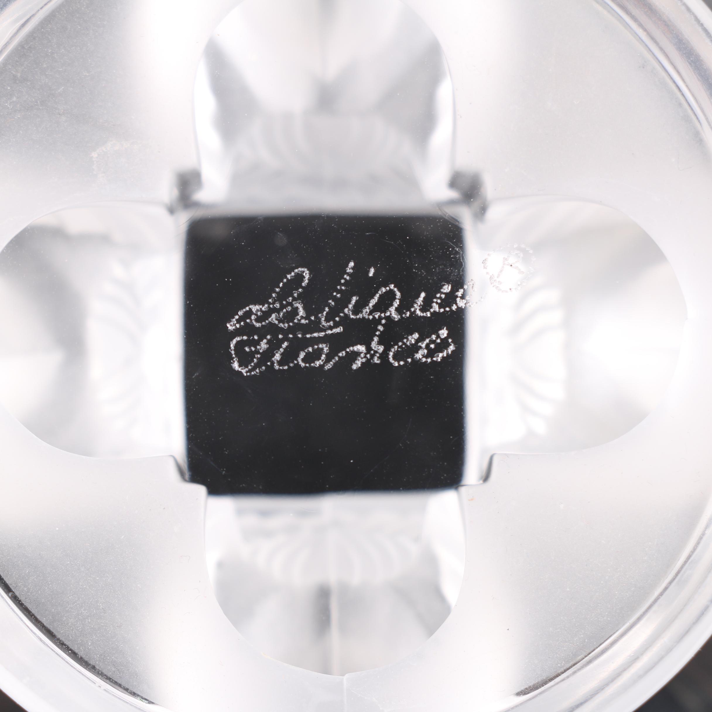 Lalique Crystal "Nogent" Compote