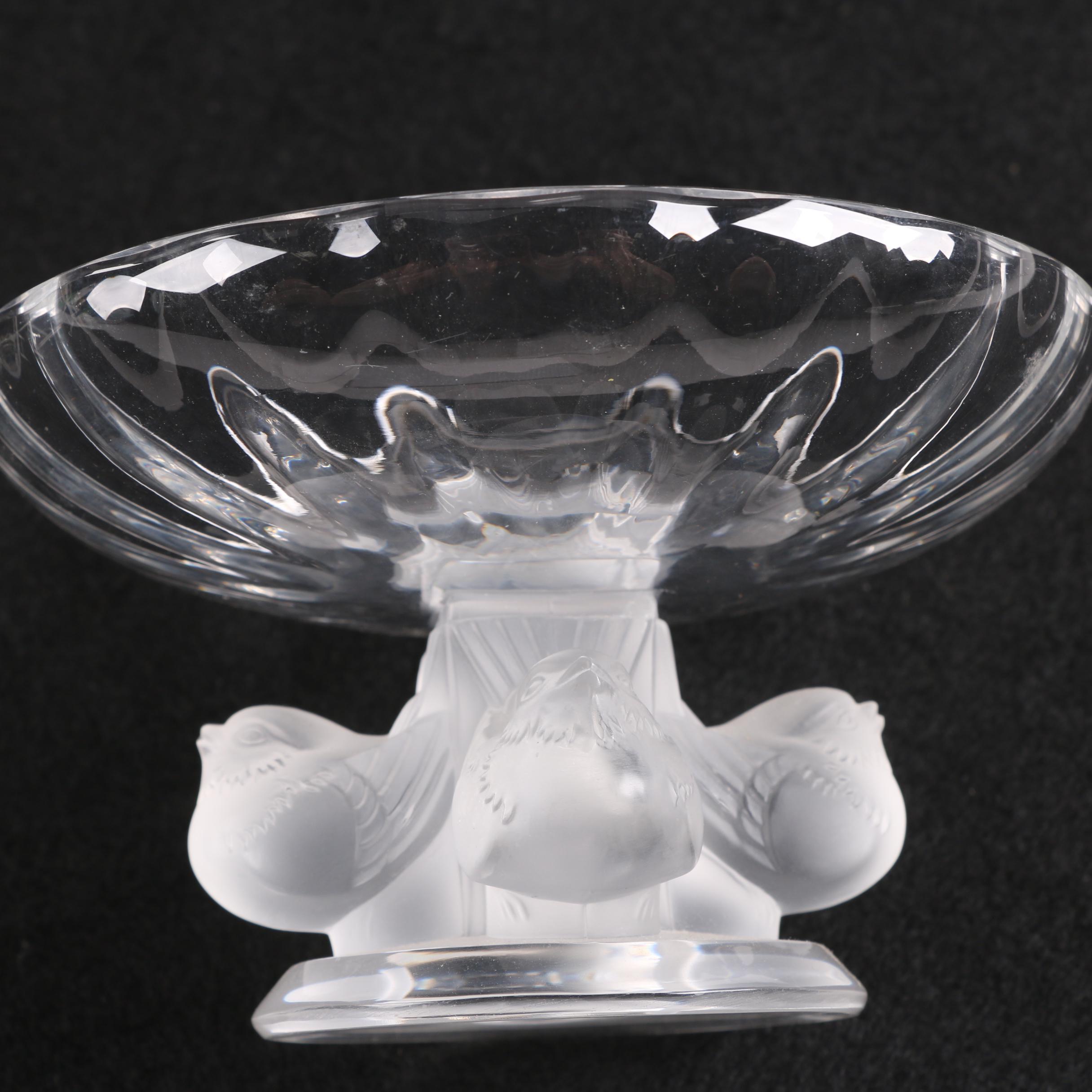 Lalique Crystal "Nogent" Compote