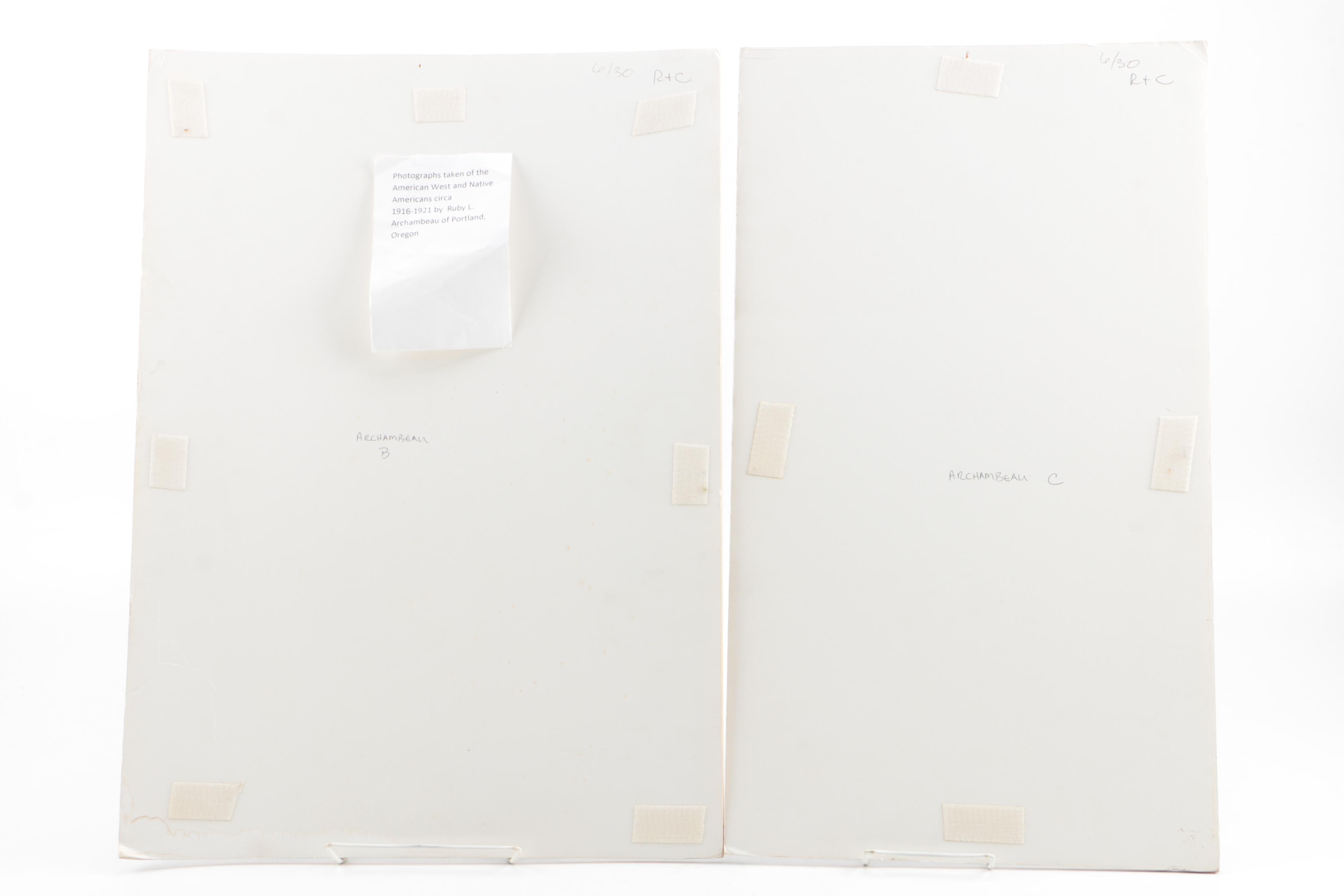 Ruby L. Archambeau Digital Photographs of Native American Figures