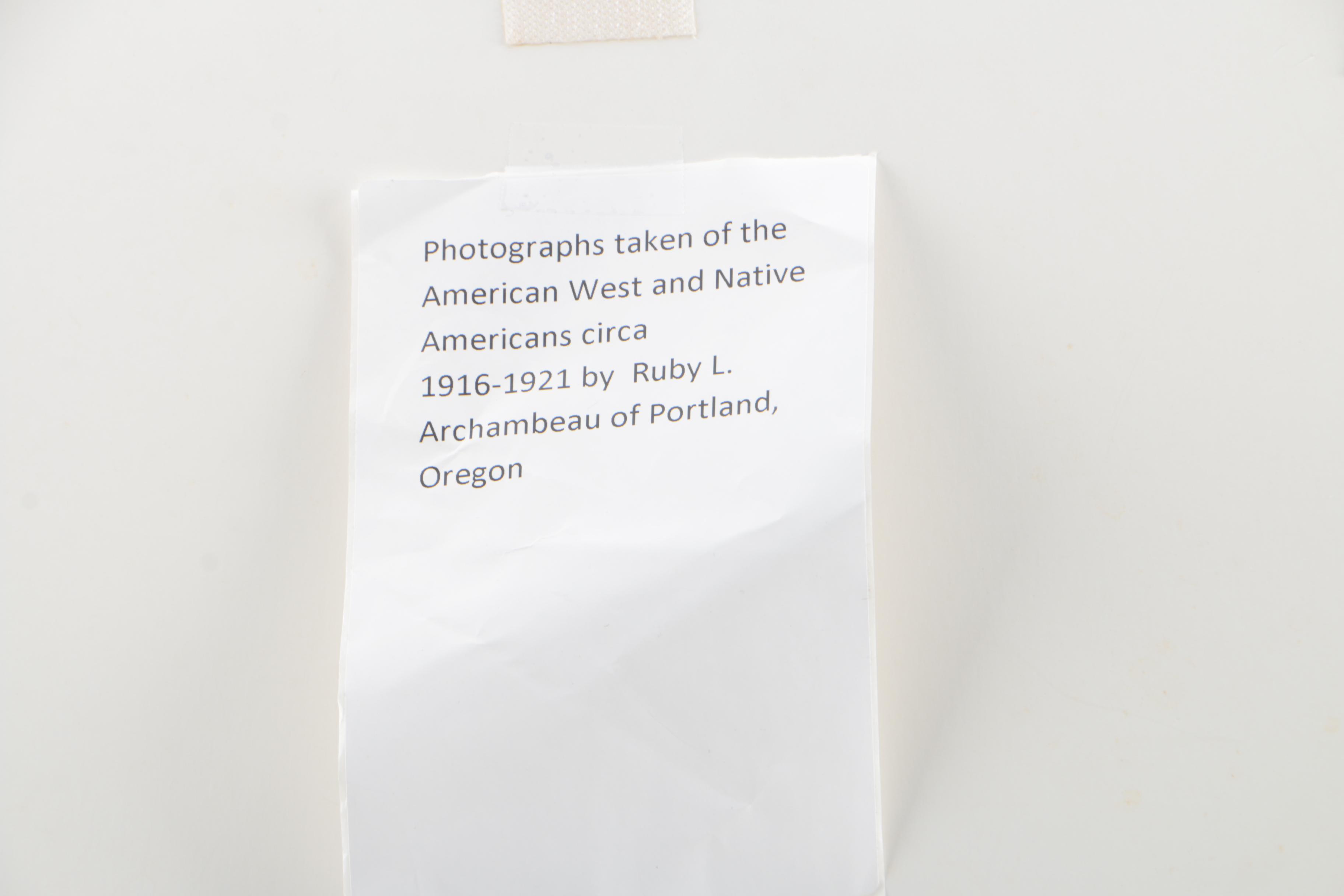 Ruby L. Archambeau Digital Photographs of Native American Figures