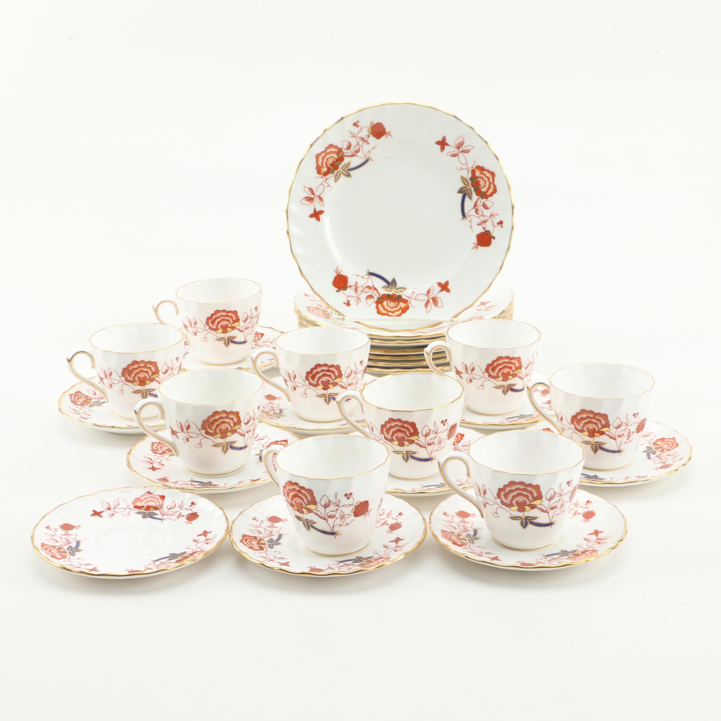 Royal Crown Derby "Bali" Bone China Demitasse Tableware Circa 1975 - 1992