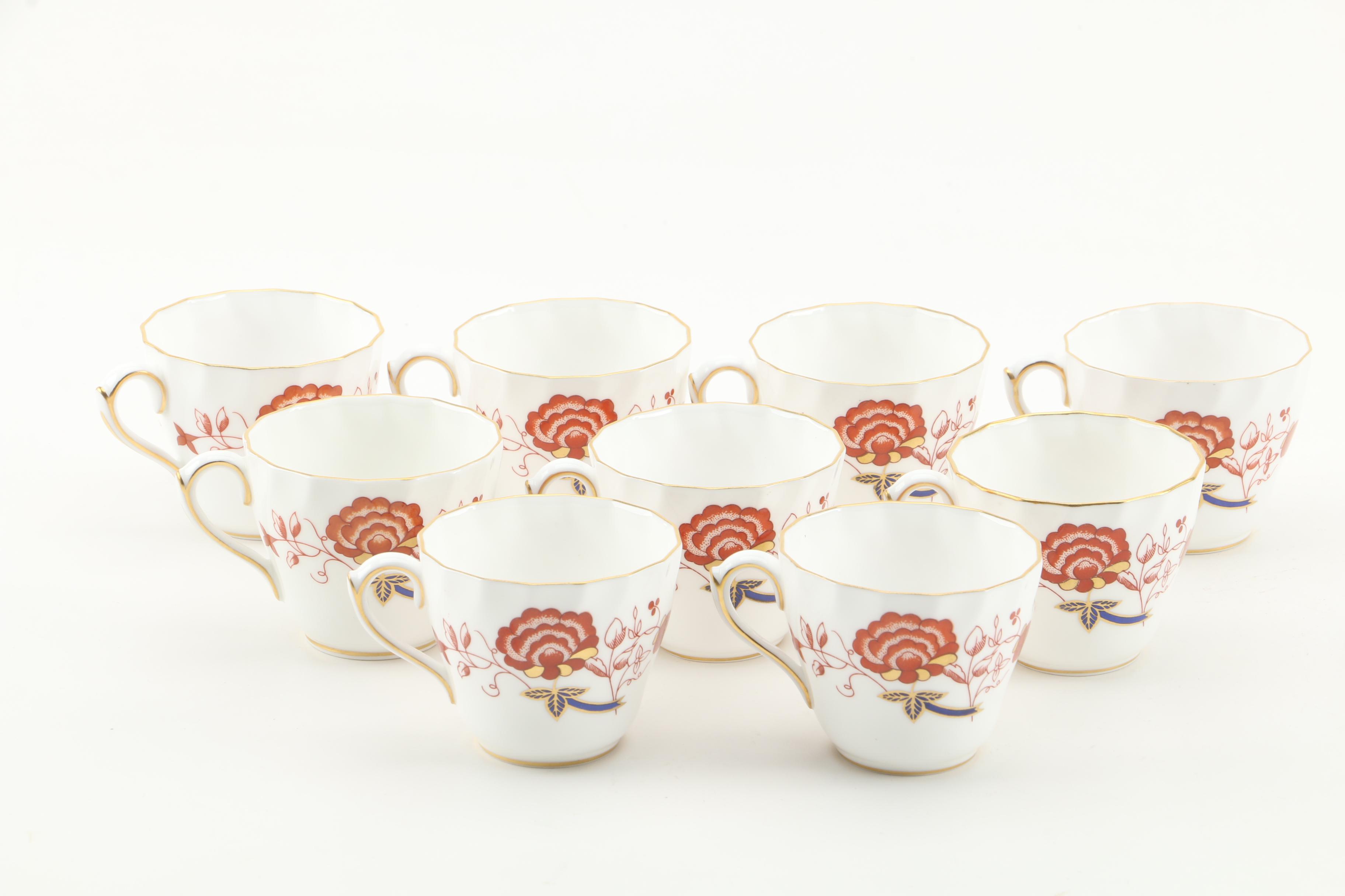 Royal Crown Derby "Bali" Bone China Demitasse Tableware Circa 1975 - 1992