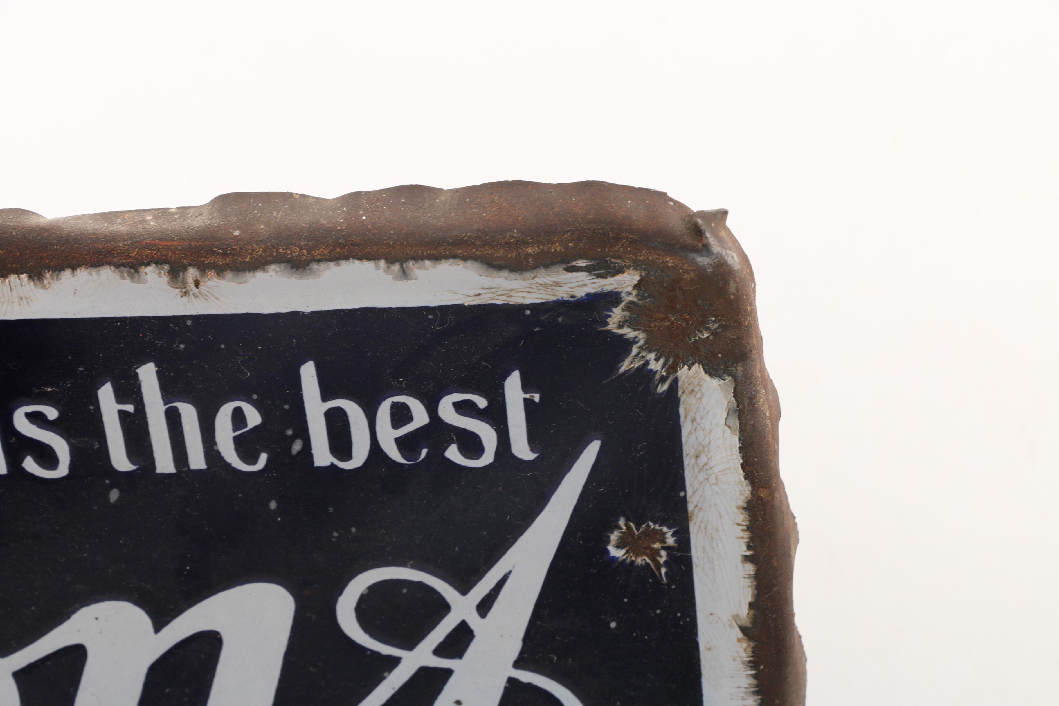 Vintage Piedmont "The Virginia Cigarette" Sign