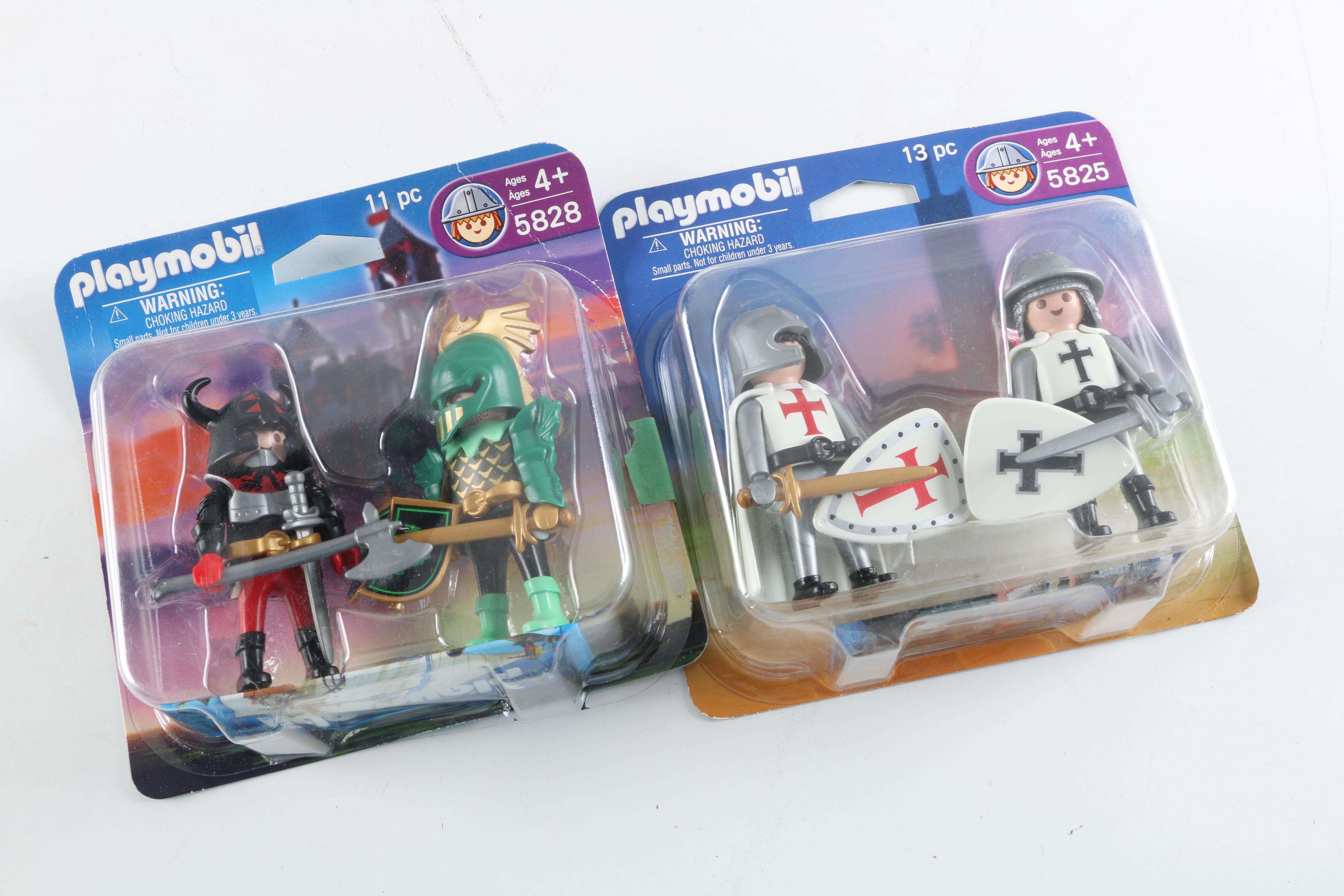 Playmobil Knights Themed Sets and Figures Including "Knight's Dungeon" Set