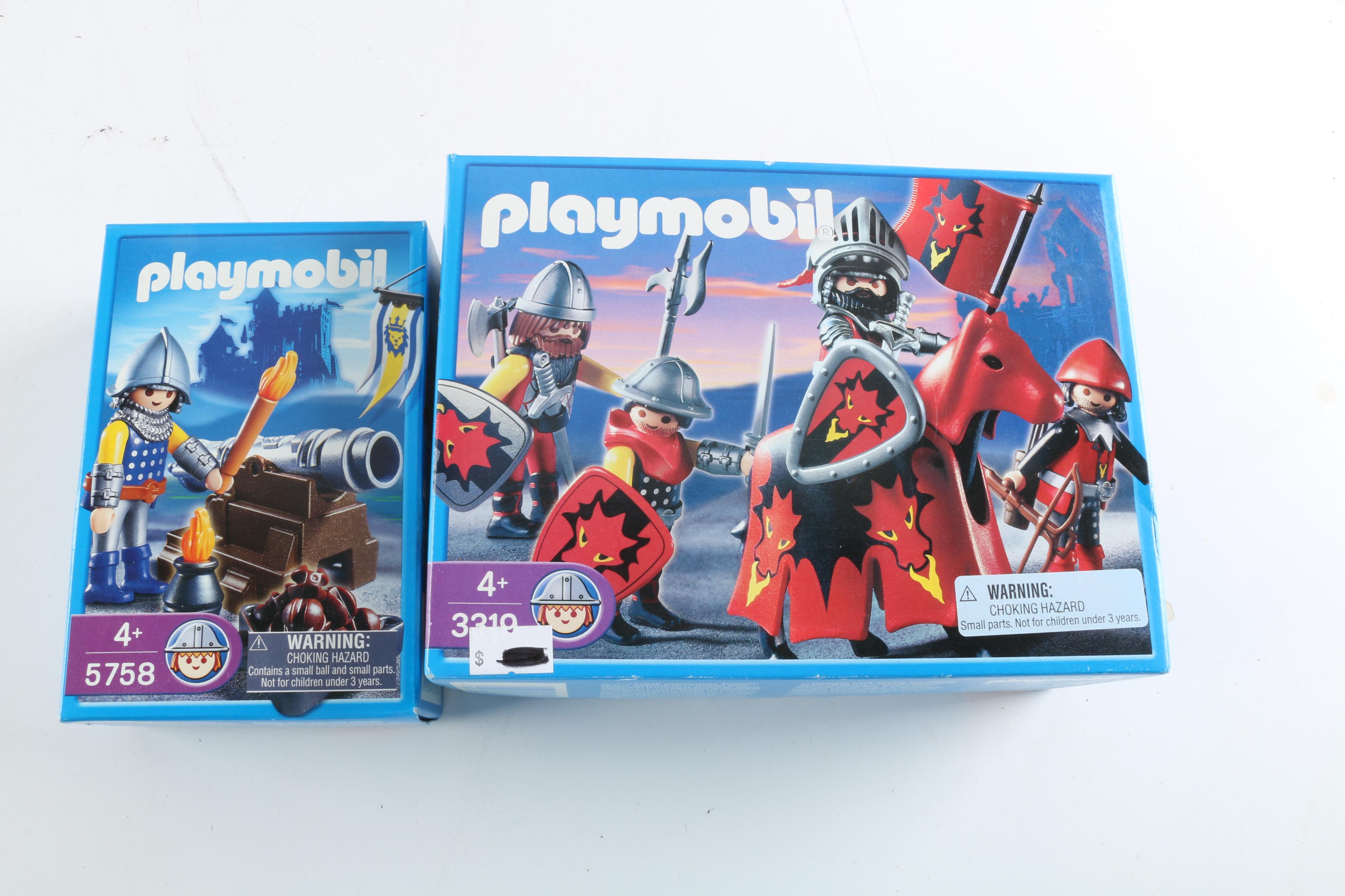 Playmobil Knights Themed Sets and Figures Including "Knight's Dungeon" Set