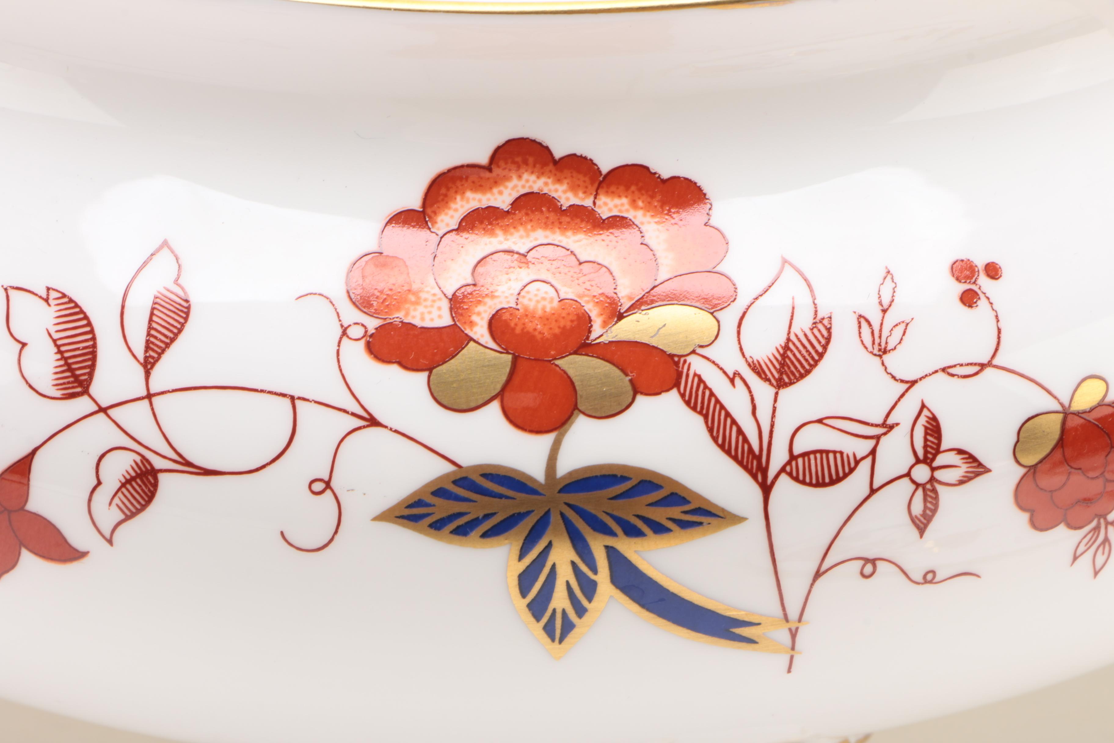 Royal Crown Derby "Bali" Covered Vegetable Bowl Circa 1975 - 1992