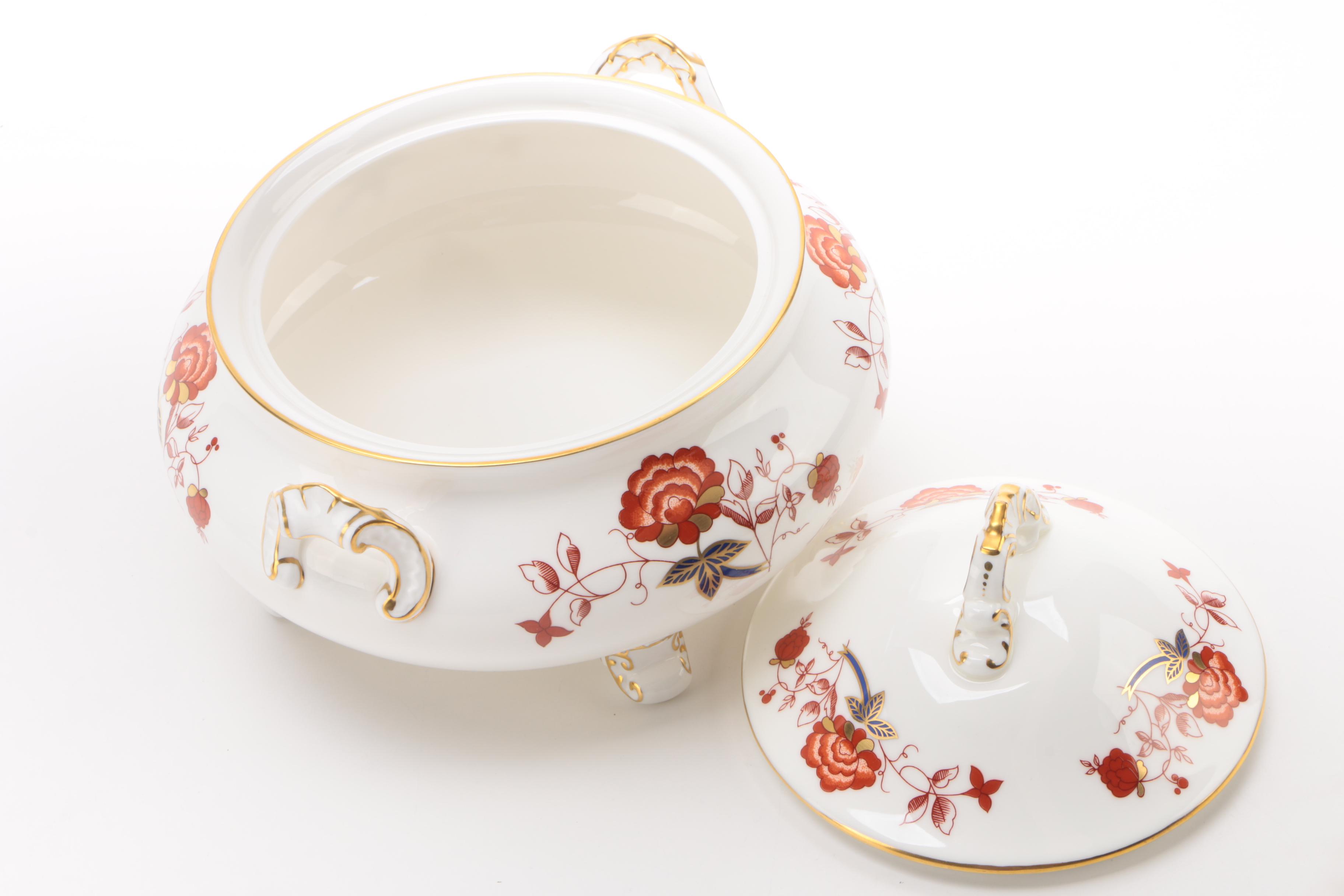 Royal Crown Derby "Bali" Covered Vegetable Bowl Circa 1975 - 1992